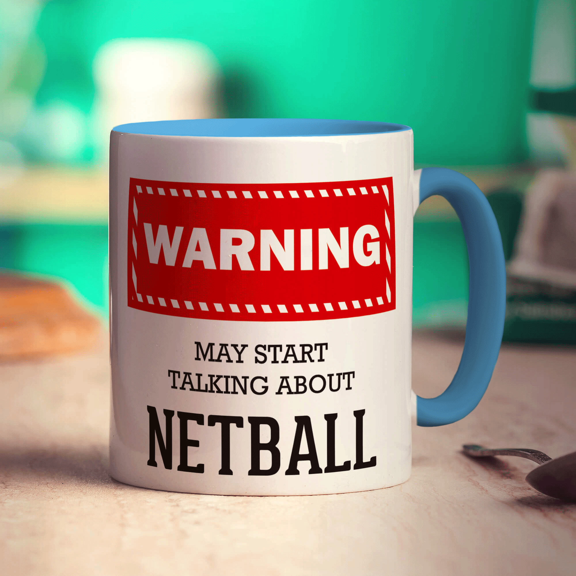 Warning! May Start Talking About Netball Mug