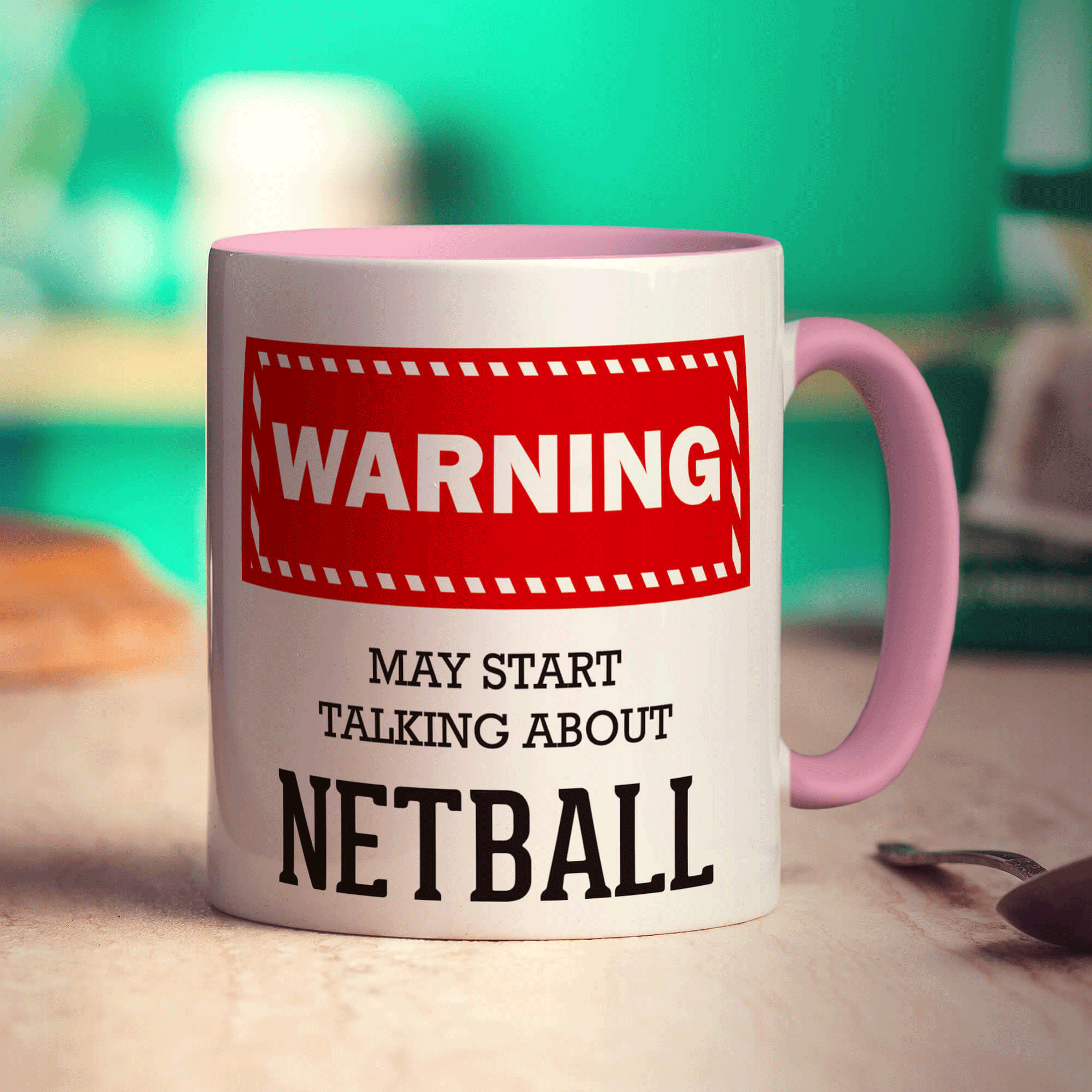 Warning! May Start Talking About Netball Mug