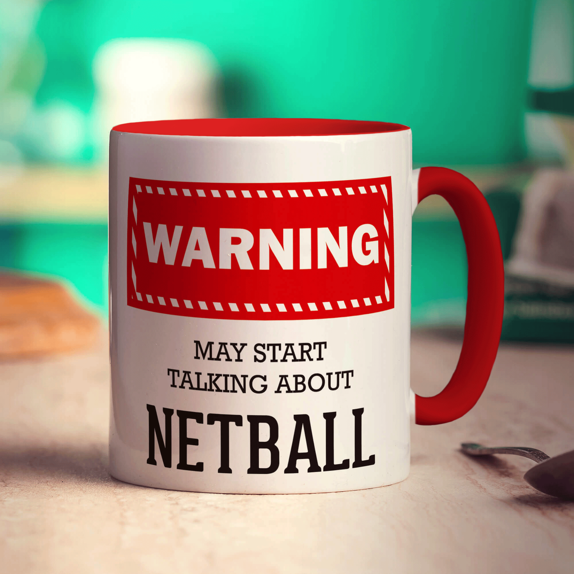 Warning! May Start Talking About Netball Mug