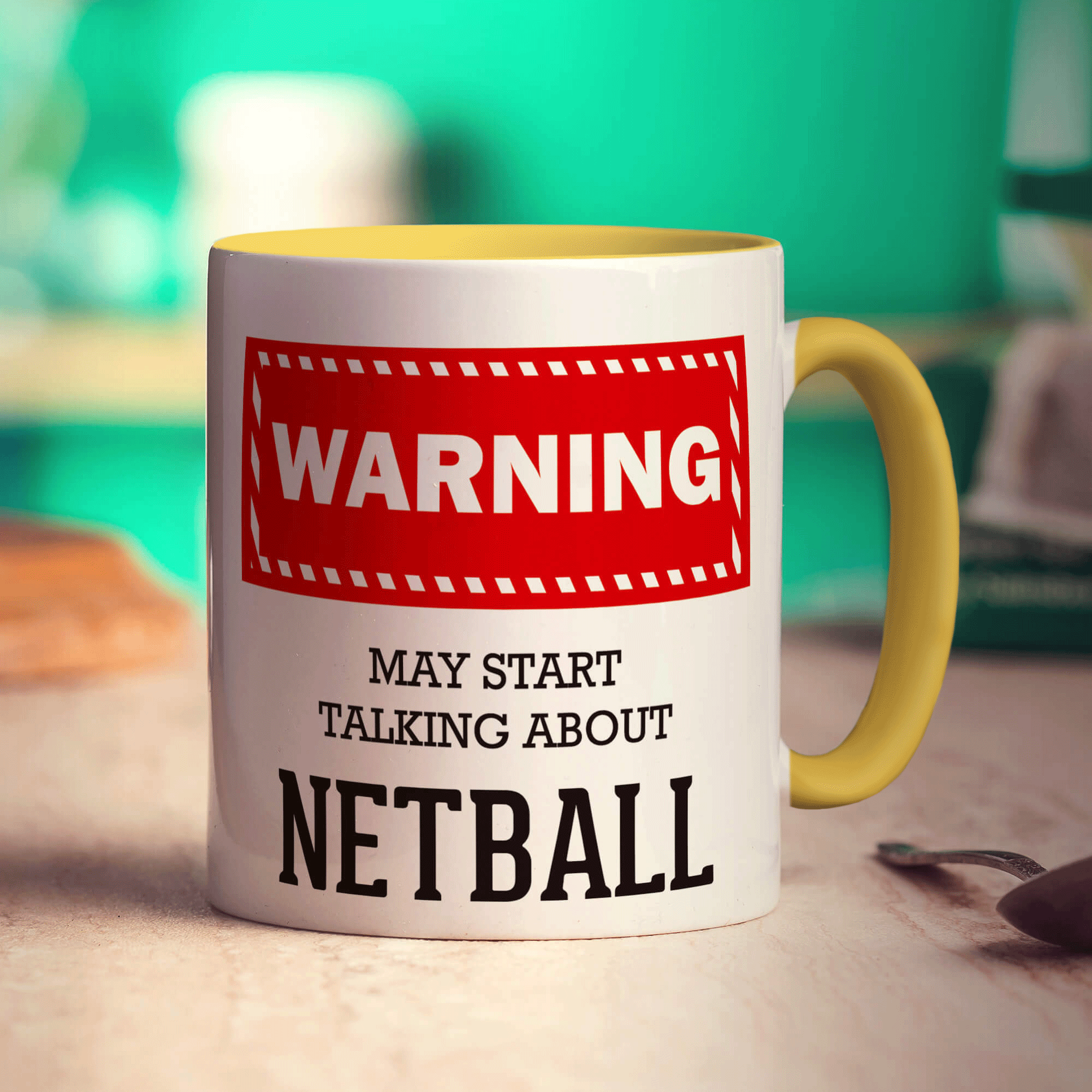 Warning! May Start Talking About Netball Mug