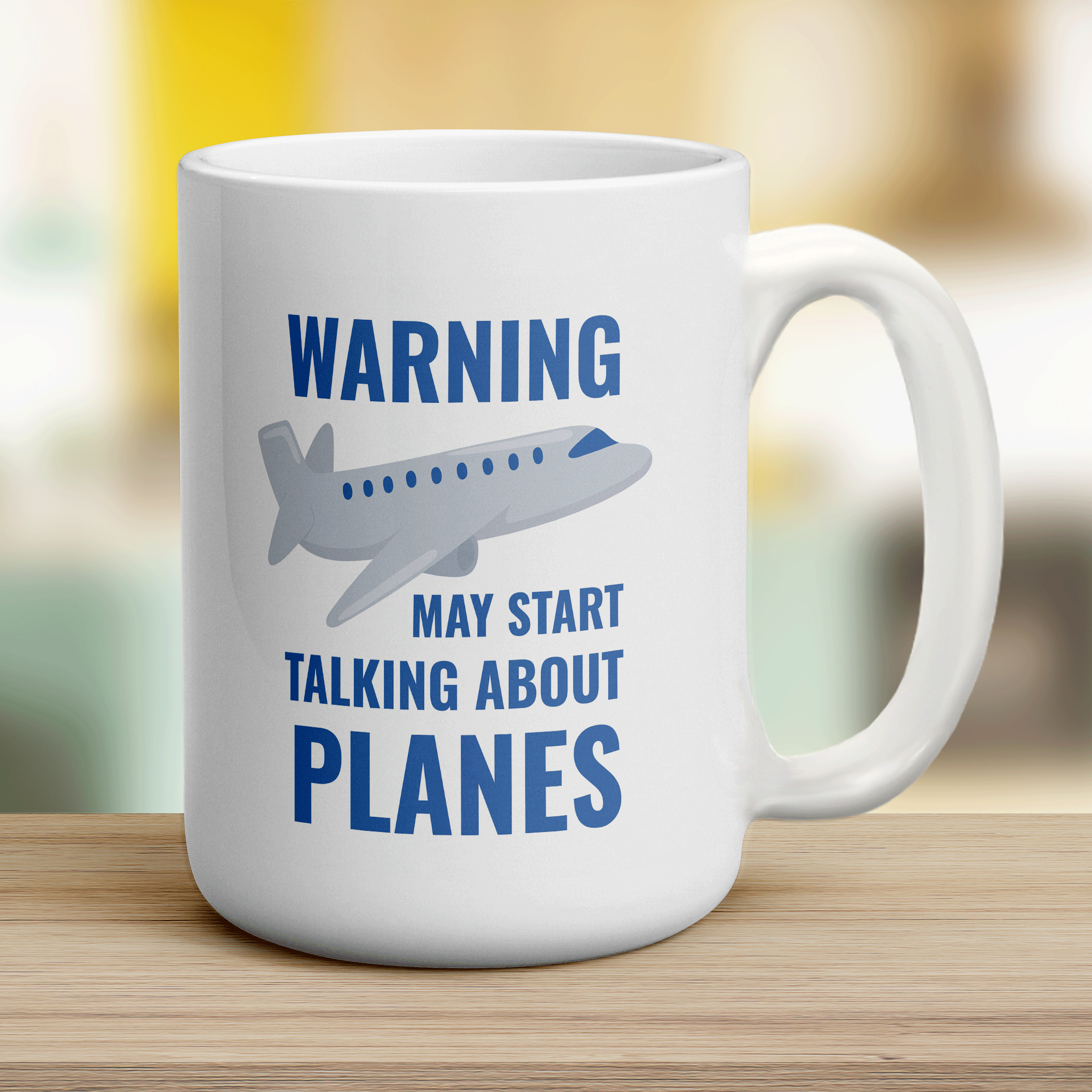 Warning May Start Talking About Planes Mug