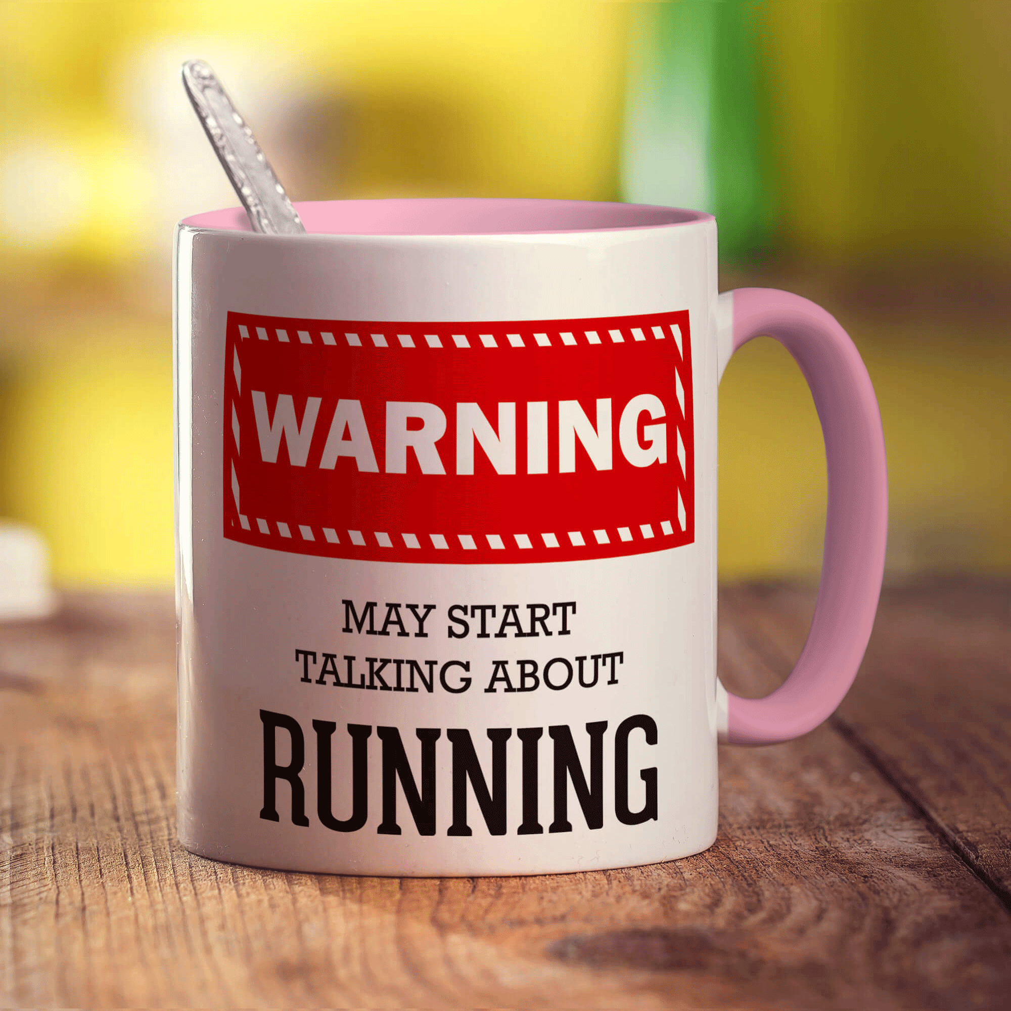 Warning! May Start Talking About Running Mug