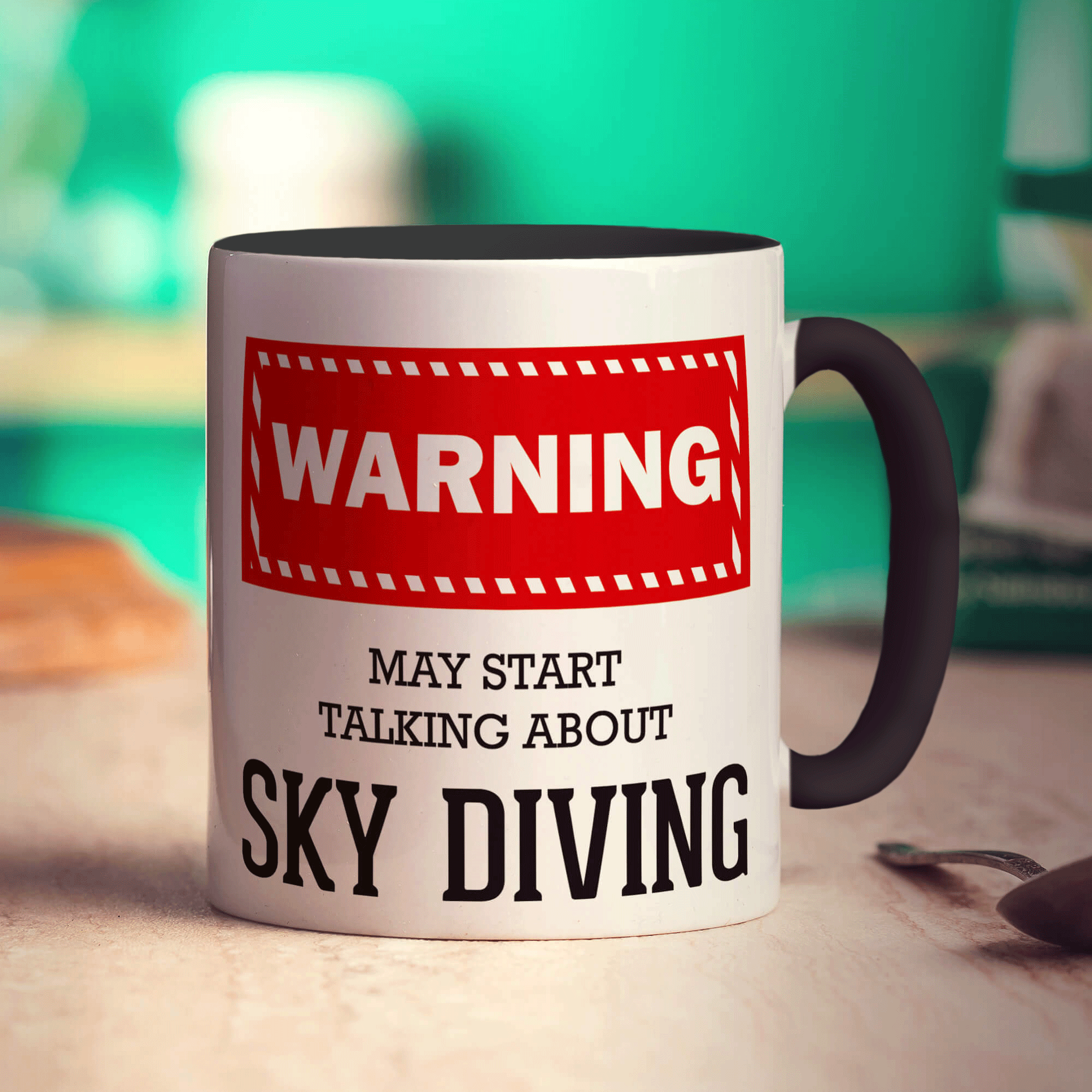 Warning! May Start Talking About Sky Diving Mug