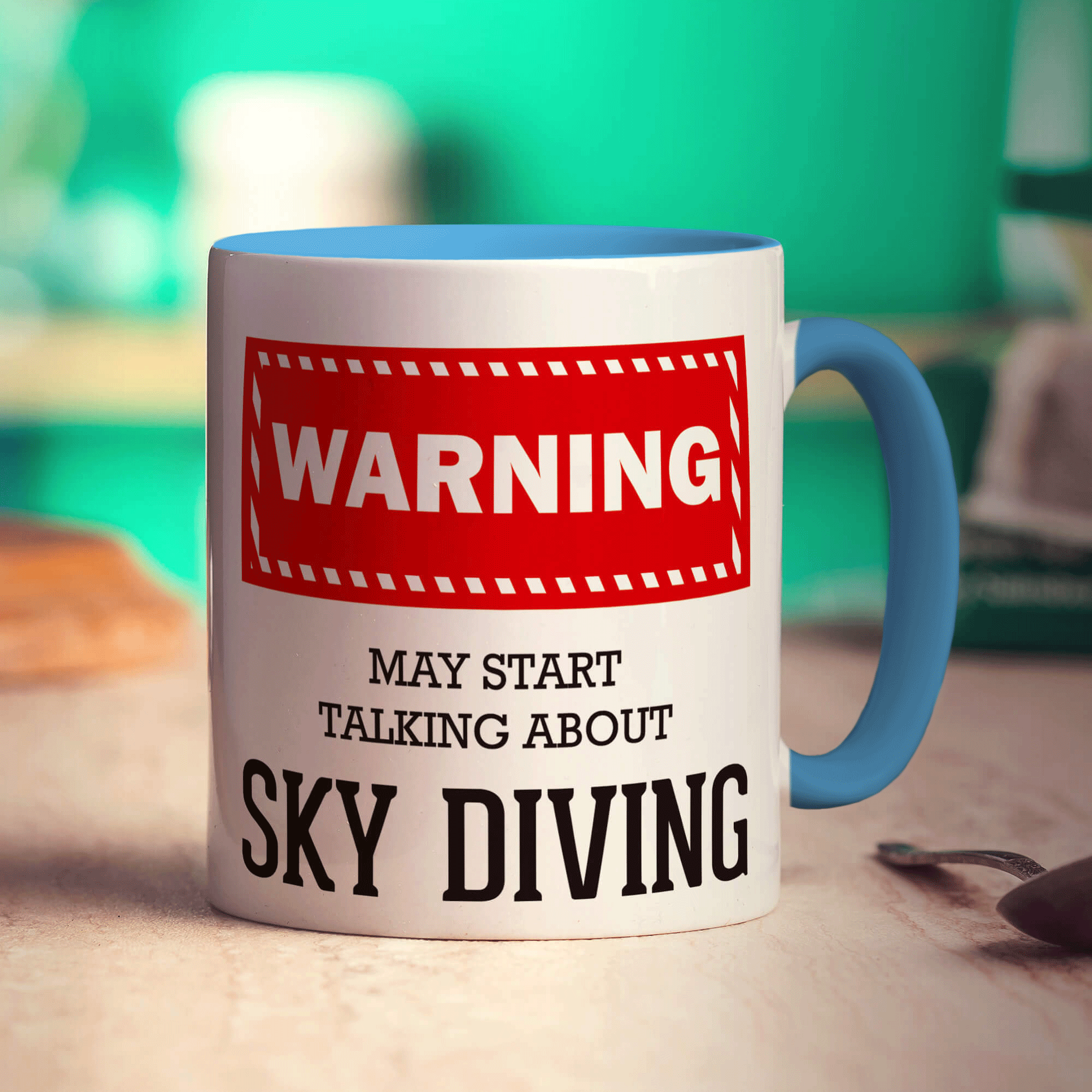 Warning! May Start Talking About Sky Diving Mug
