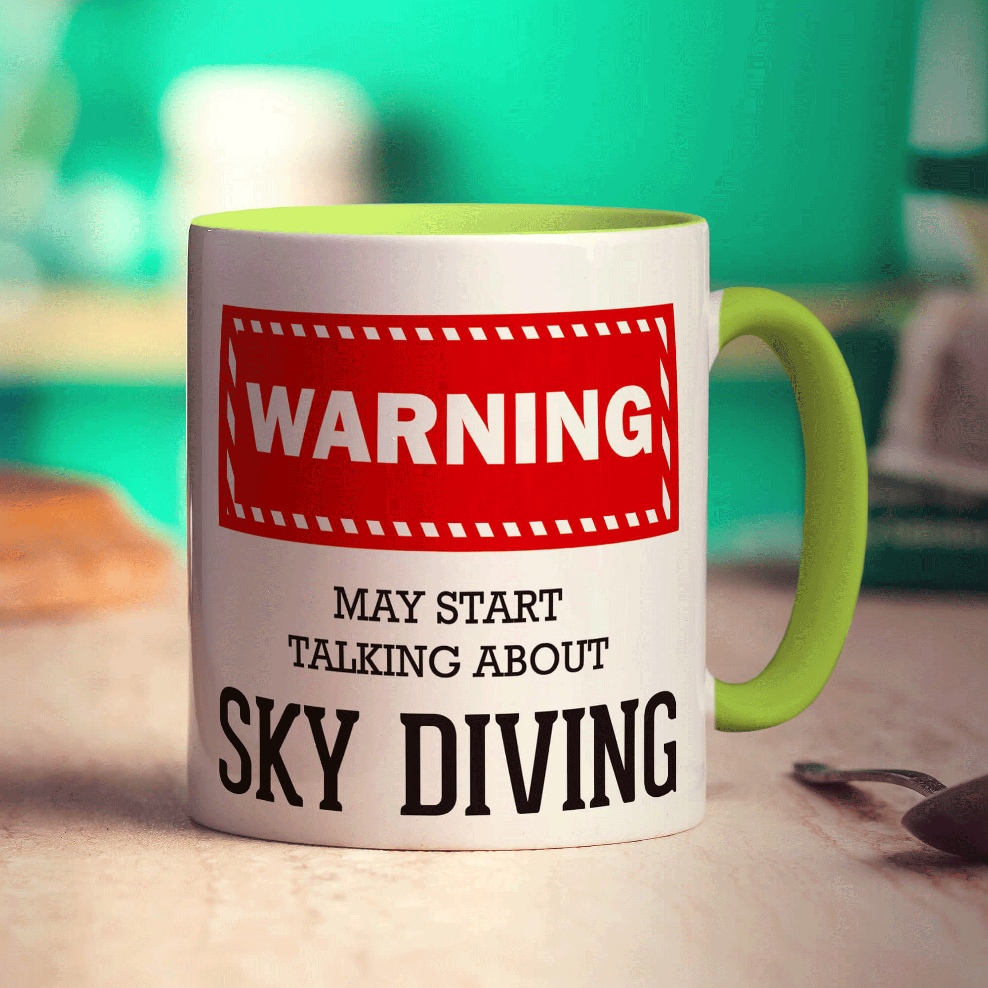 Warning! May Start Talking About Sky Diving Mug