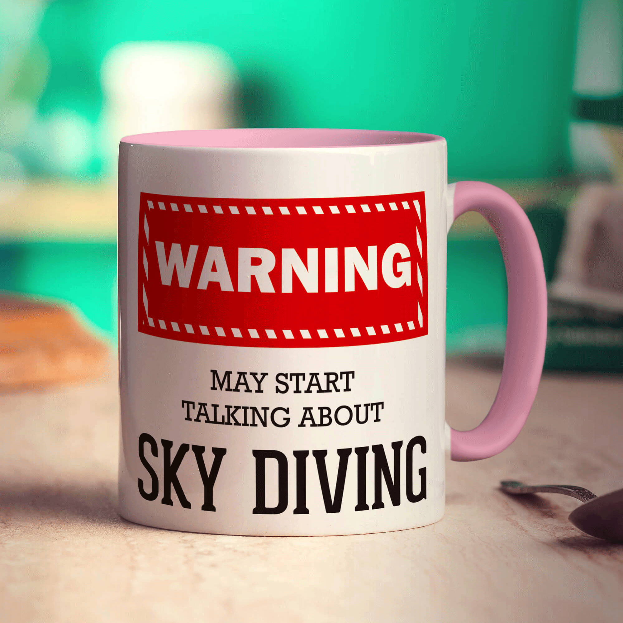 Warning! May Start Talking About Sky Diving Mug