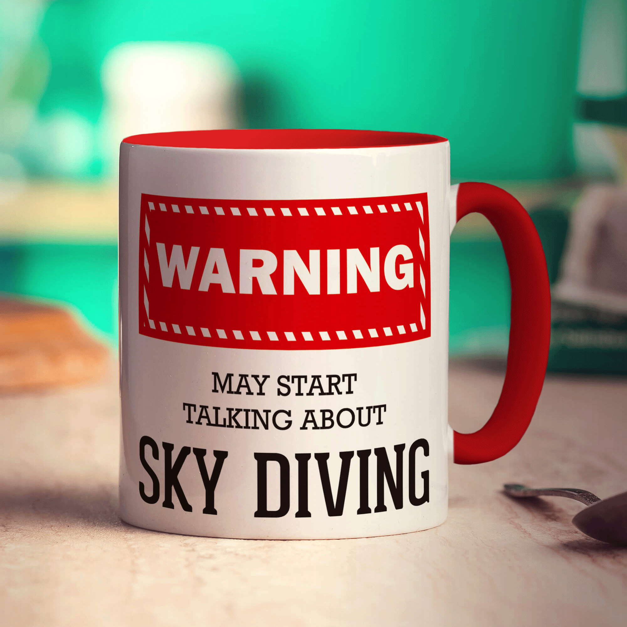 Warning! May Start Talking About Sky Diving Mug