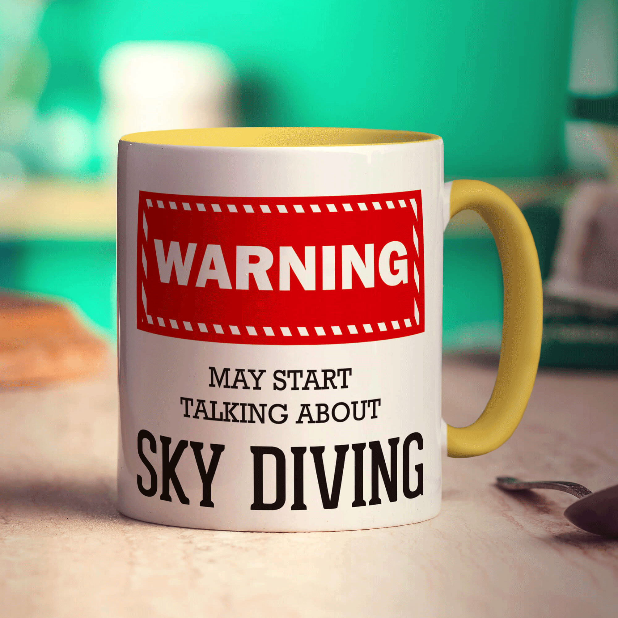 Warning! May Start Talking About Sky Diving Mug