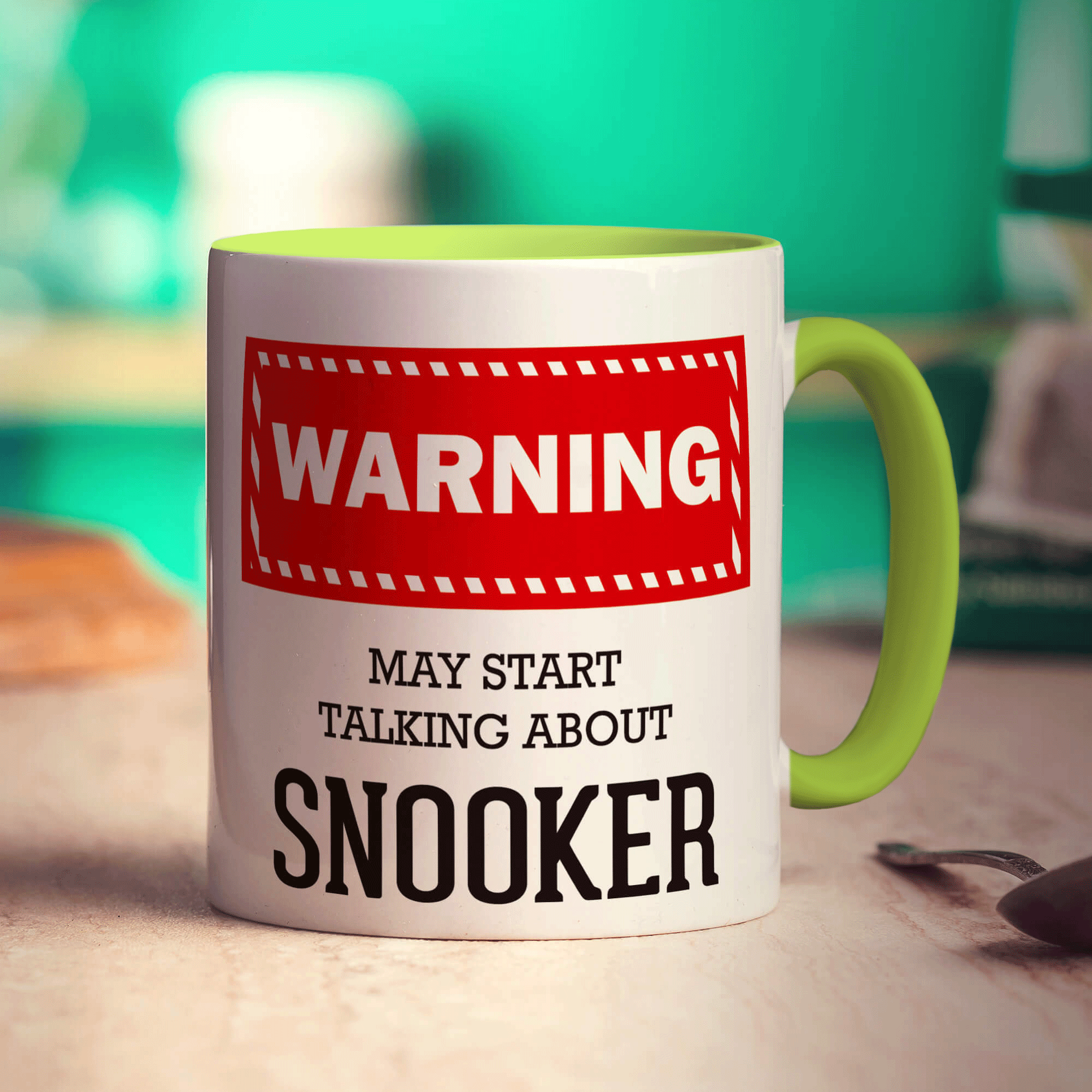 Warning! May Start Talking About Snooker Mug