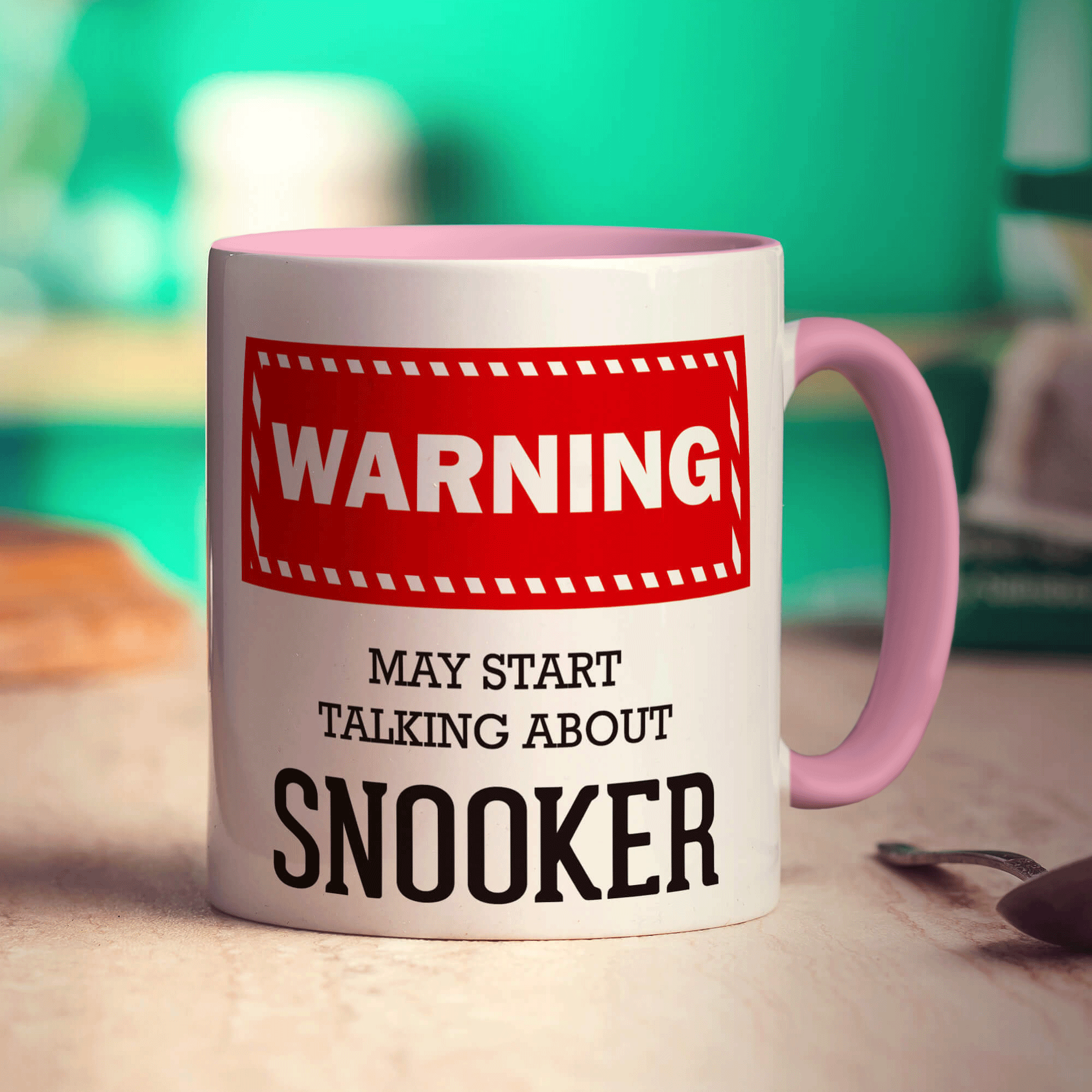 Warning! May Start Talking About Snooker Mug