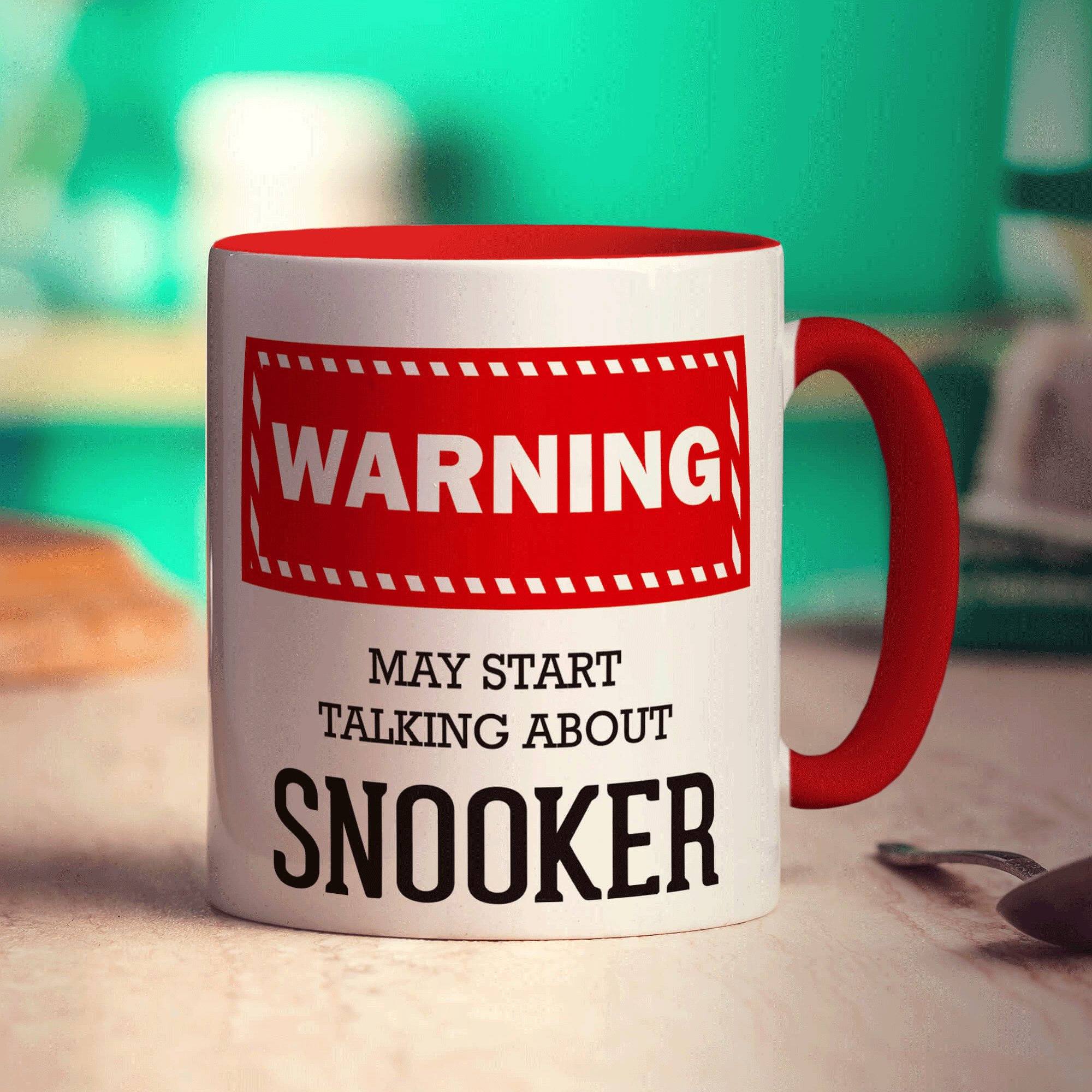 Warning! May Start Talking About Snooker Mug