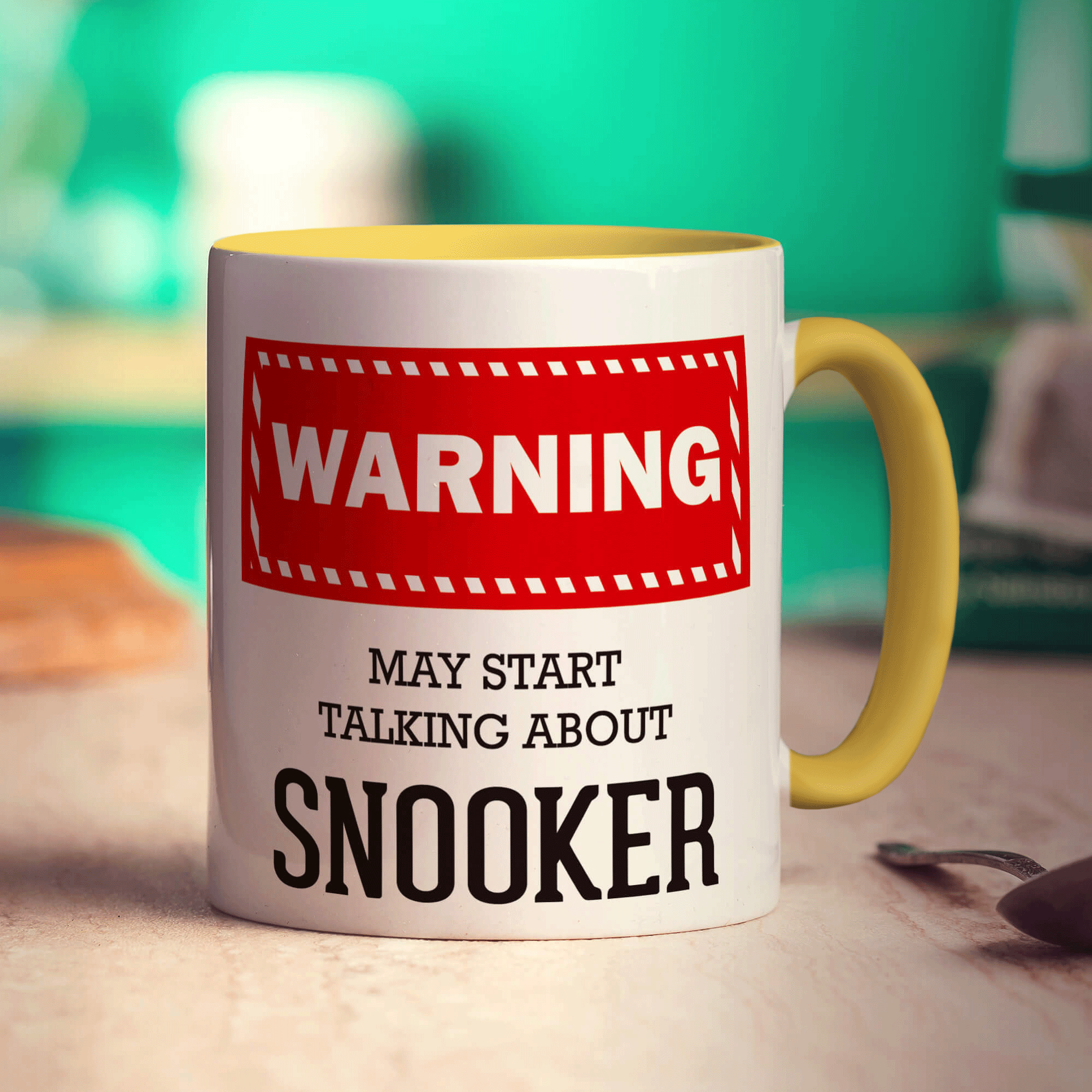 Warning! May Start Talking About Snooker Mug