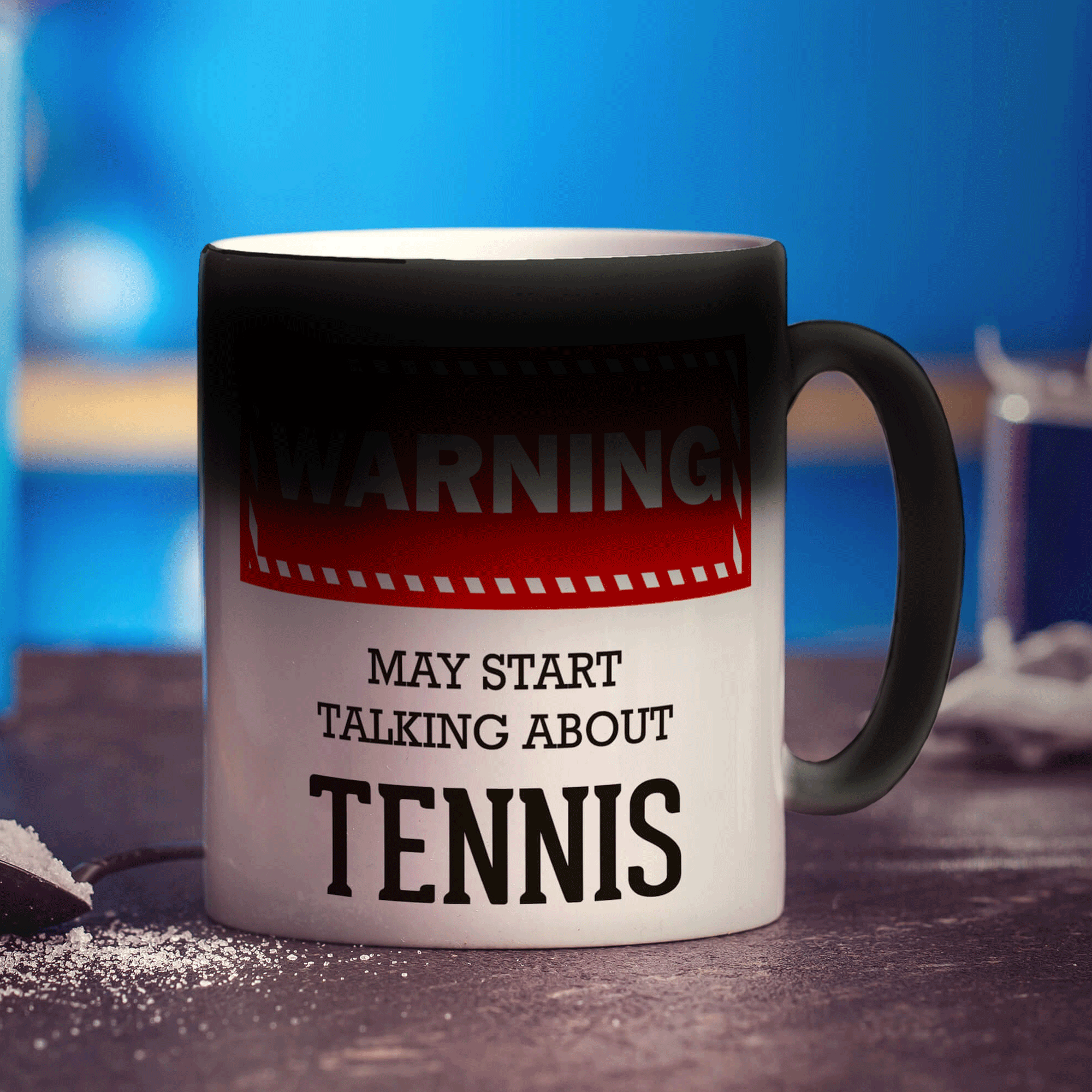 Warning! May Start Talking About Tennis Mug