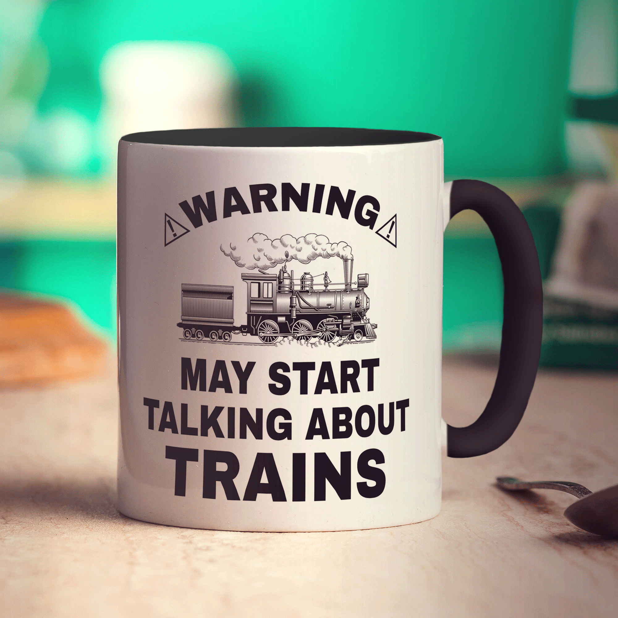 Warning May Start Talking About Trains Mug