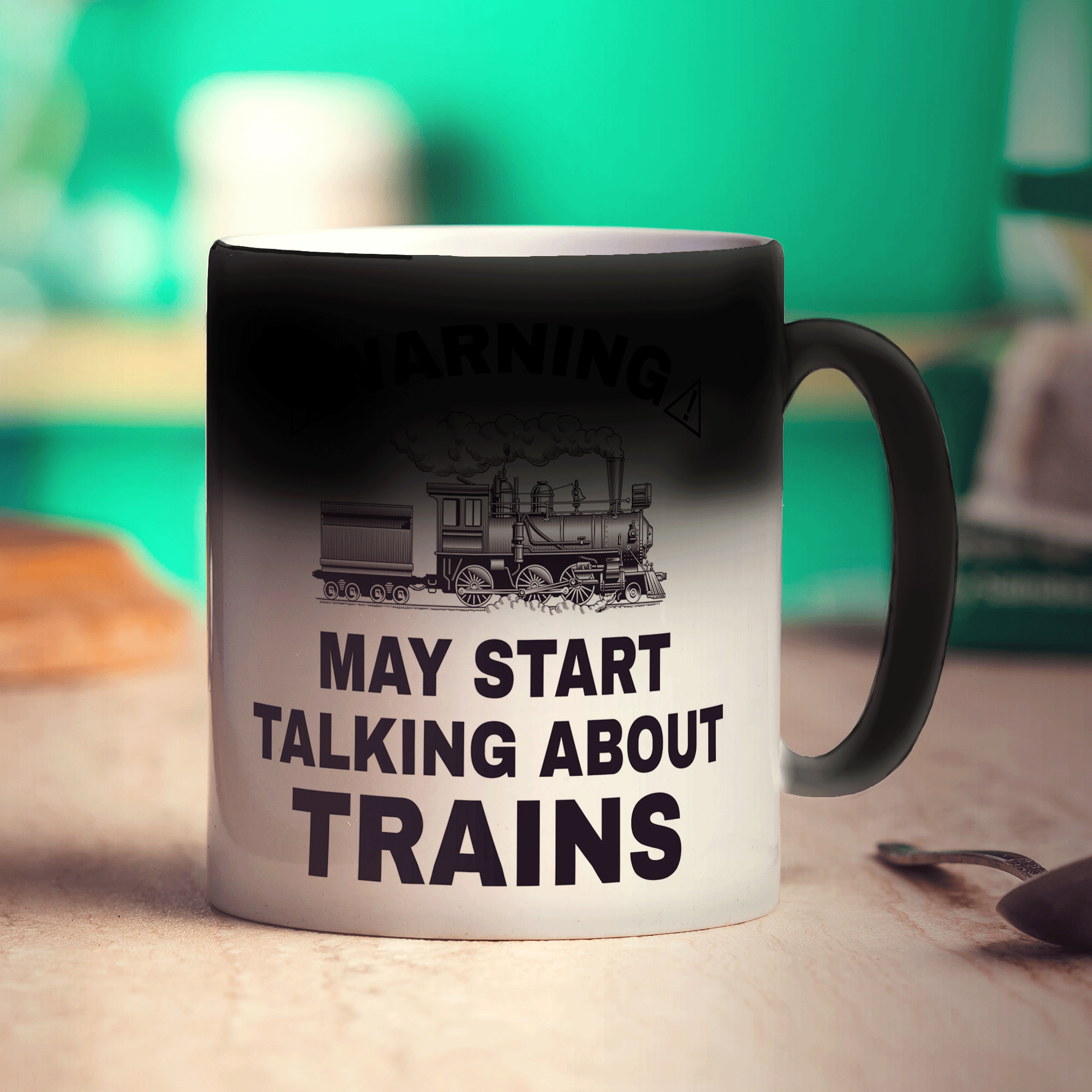 Warning May Start Talking About Trains Mug