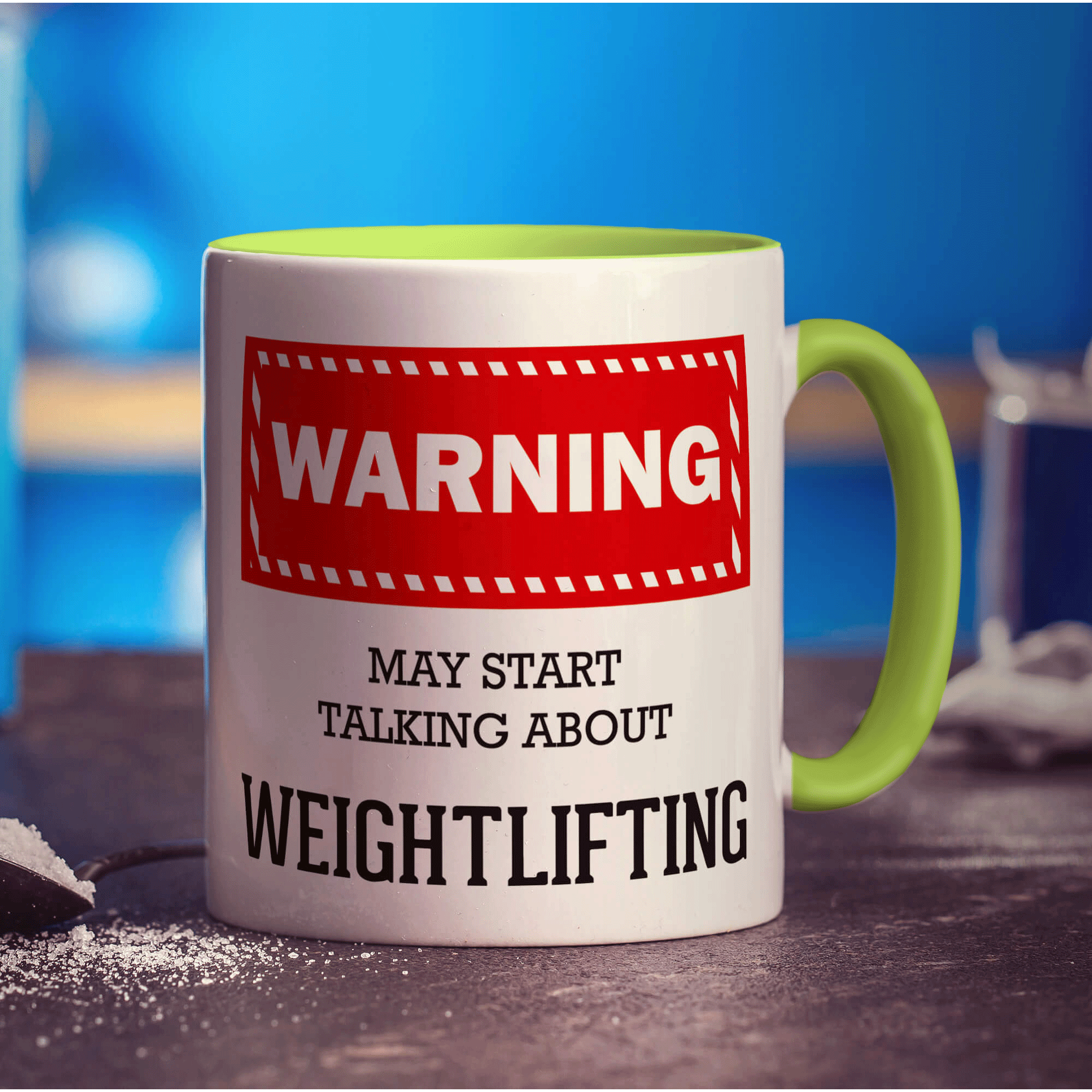 Warning! May Start Talking About Weightlifting Mug