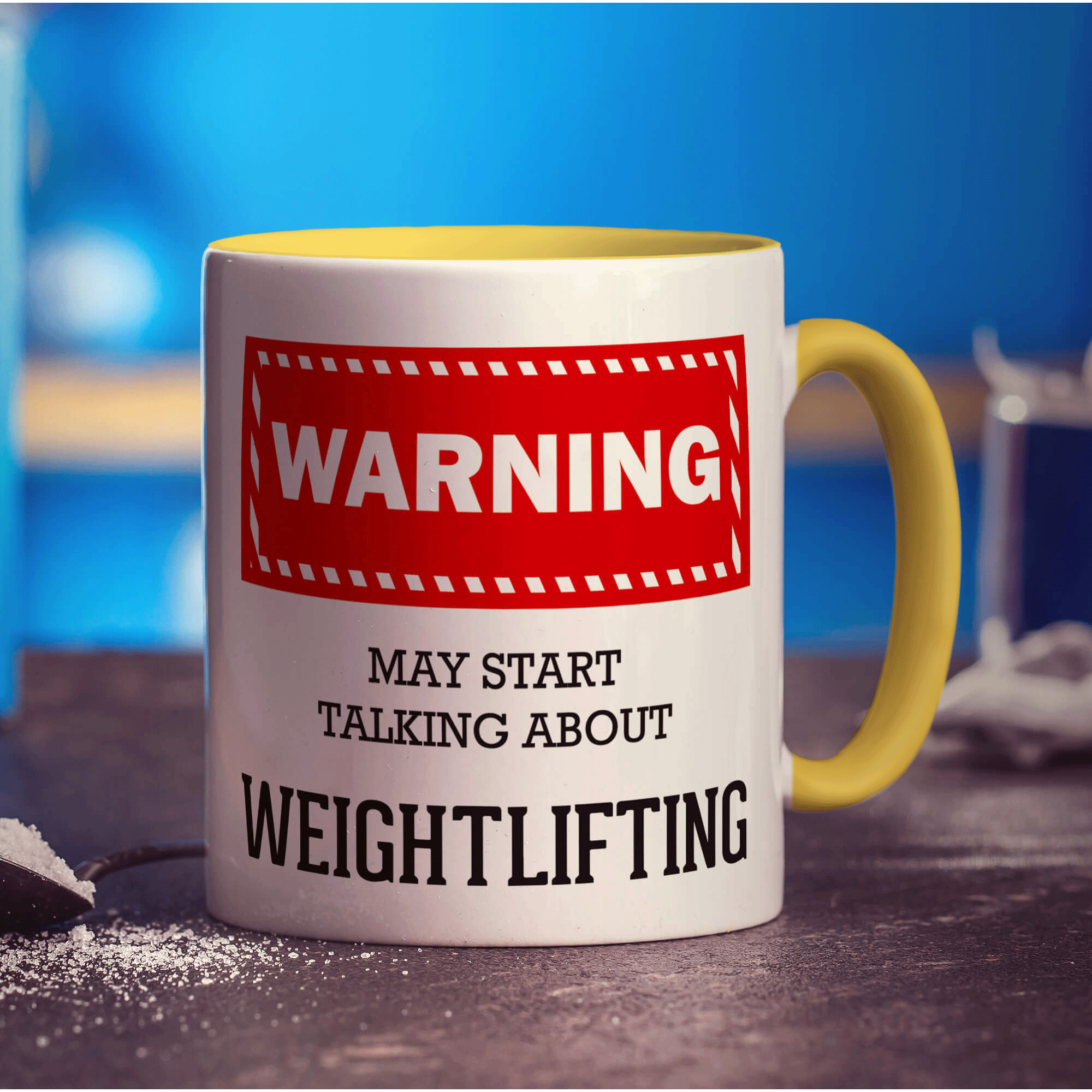 Warning! May Start Talking About Weightlifting Mug