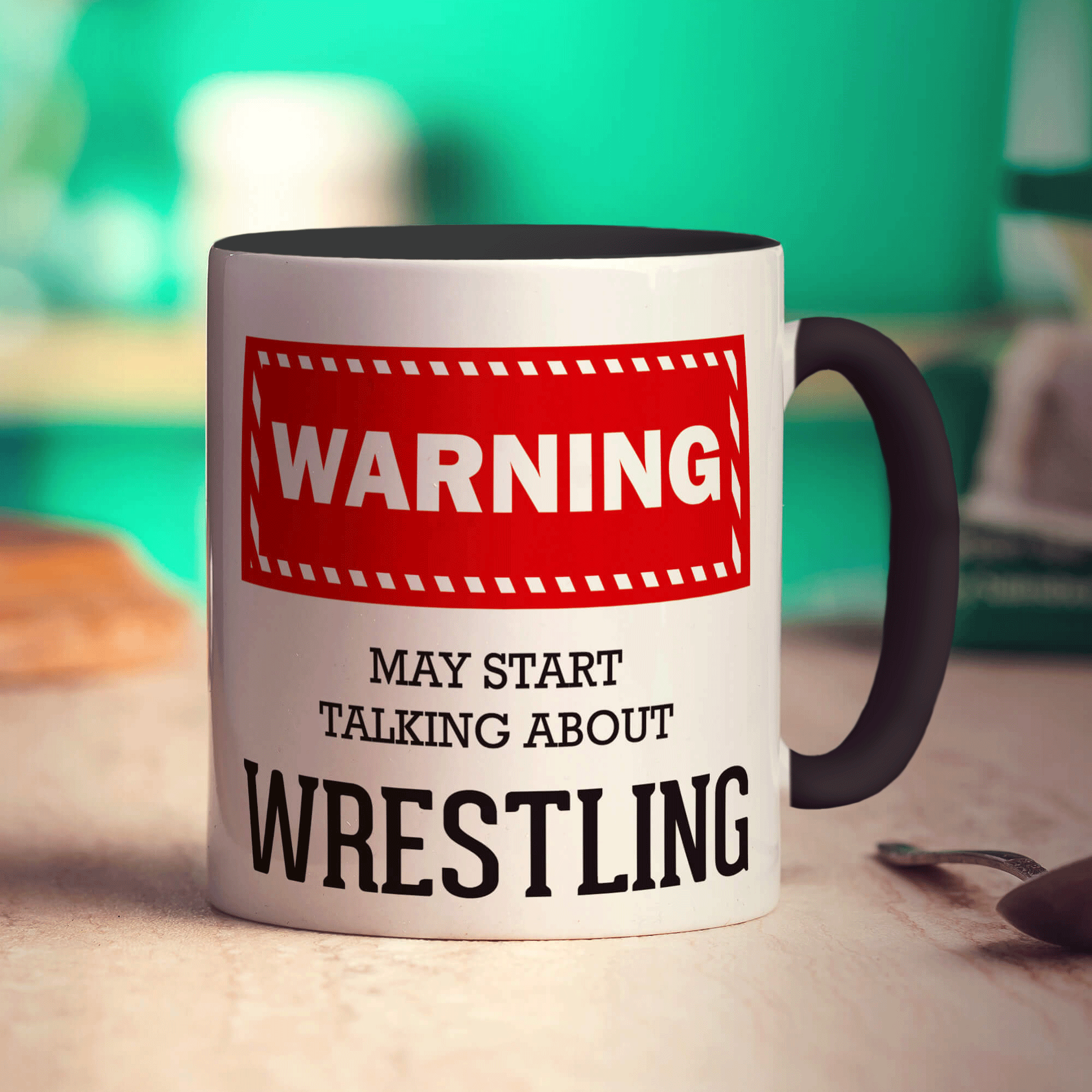 Warning! May Start Talking About Wrestling Mug