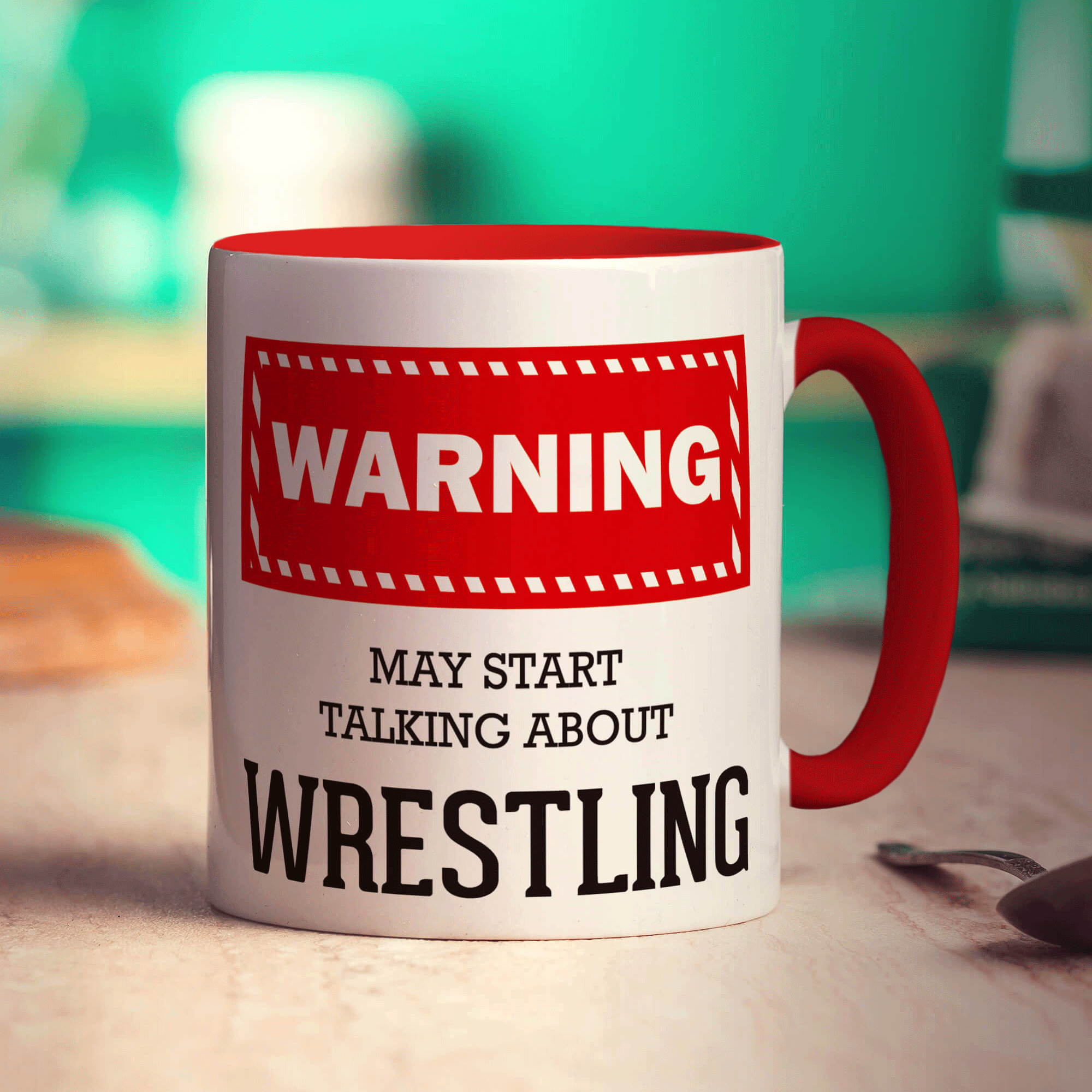 Warning! May Start Talking About Wrestling Mug