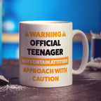 Warning Official Teenager Mug - Standard 330ml (11oz) / White
