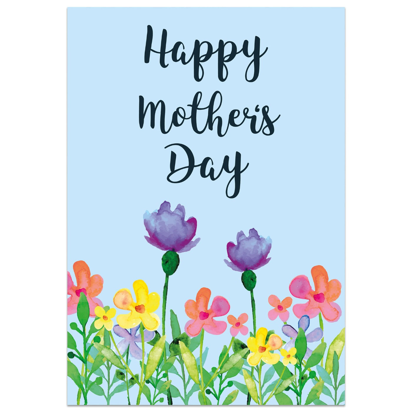 Watercolour Flower Mother's Day Card
