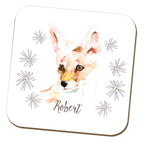 Watercolour Fox Coaster by Harriet Perkins