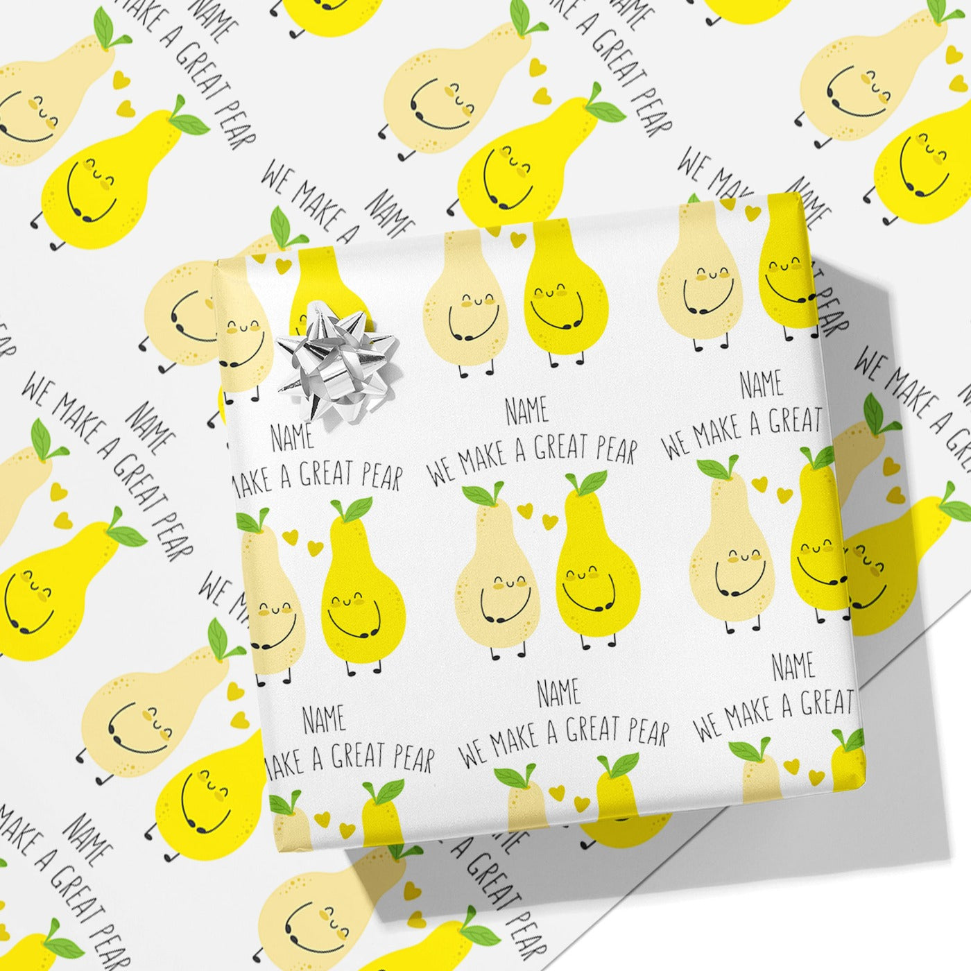 We Make a Great Pear Name Wrapping Paper