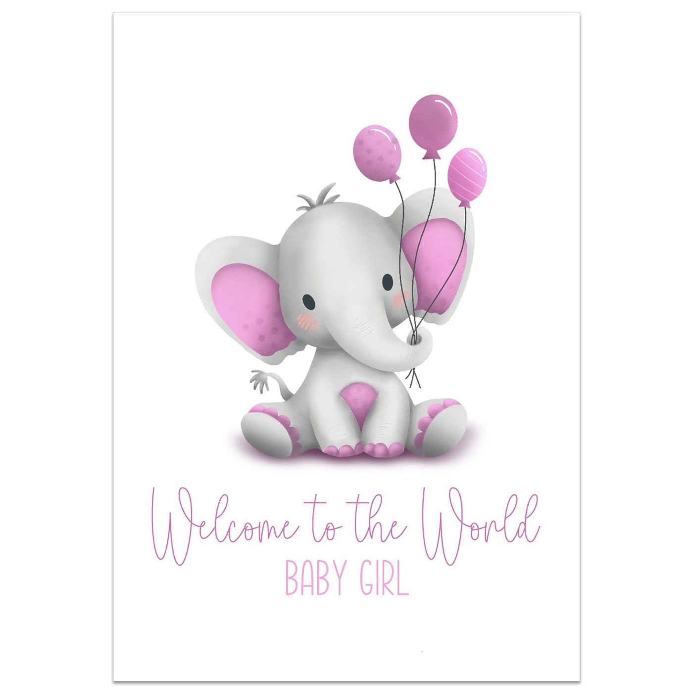 Welcome to the World Baby Girl Card