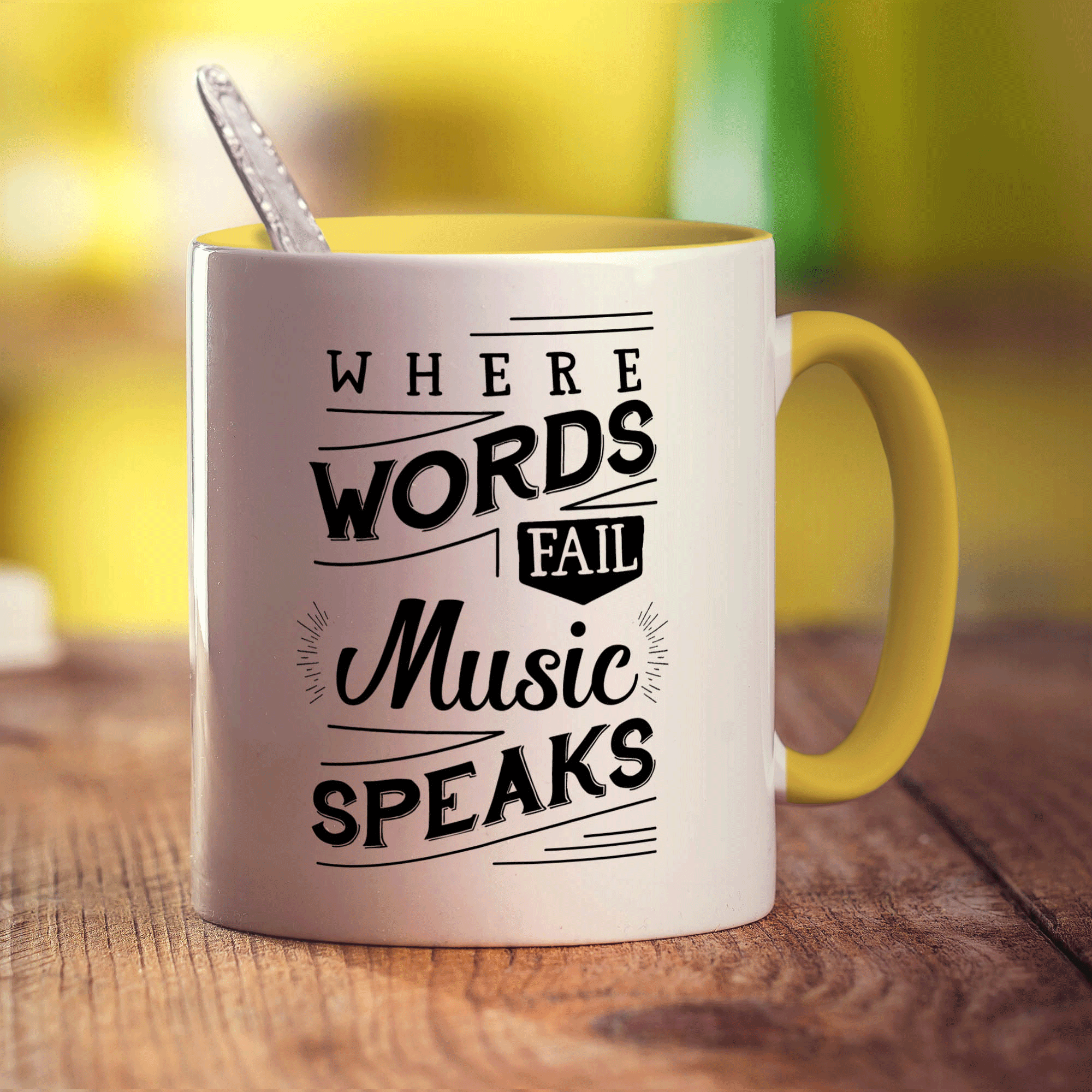 Where Words Fail Music Speaks Mug