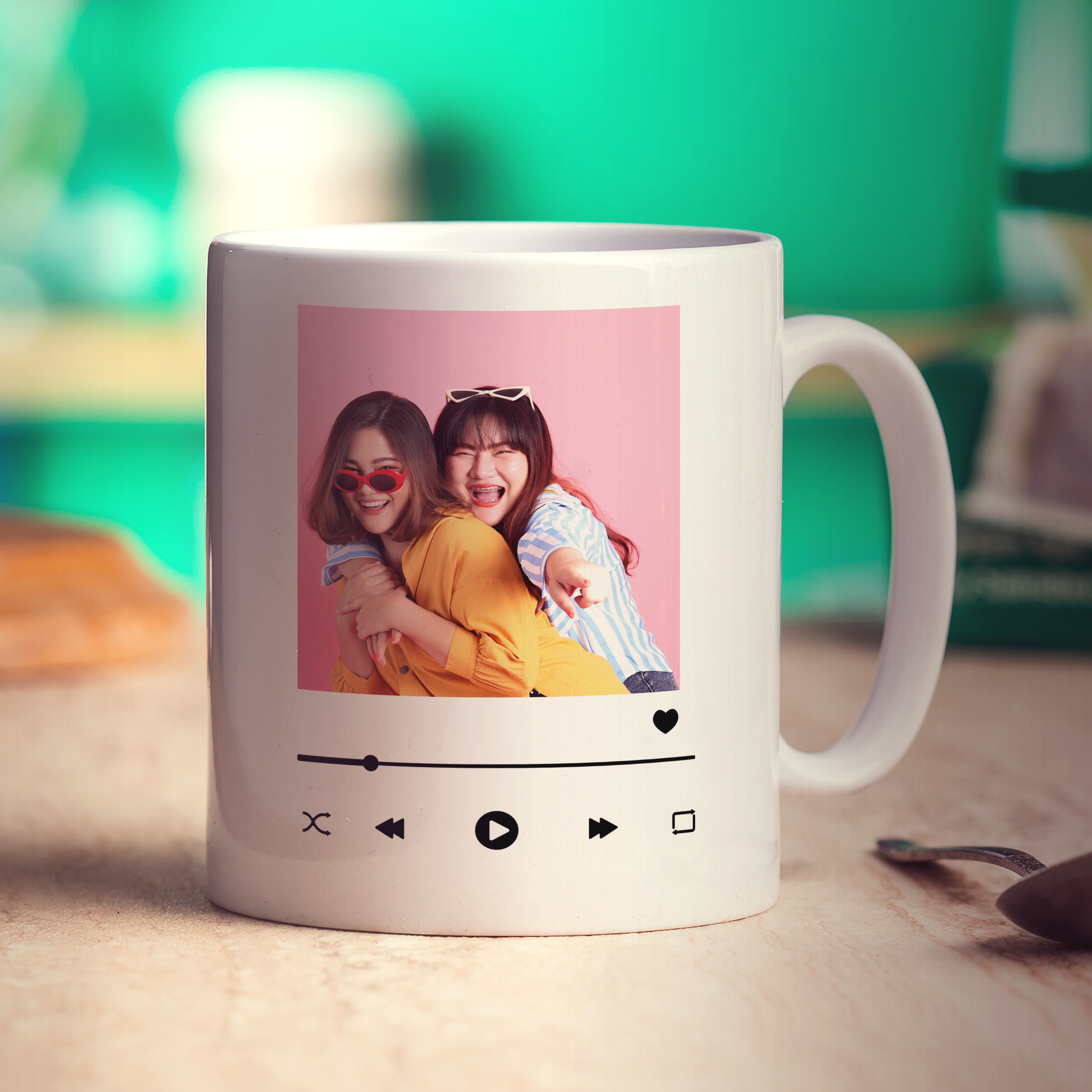 Music Player Personalised Photo Mug
