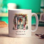 Christmas at the Surname's Mug - Standard 330ml (11oz) / White
