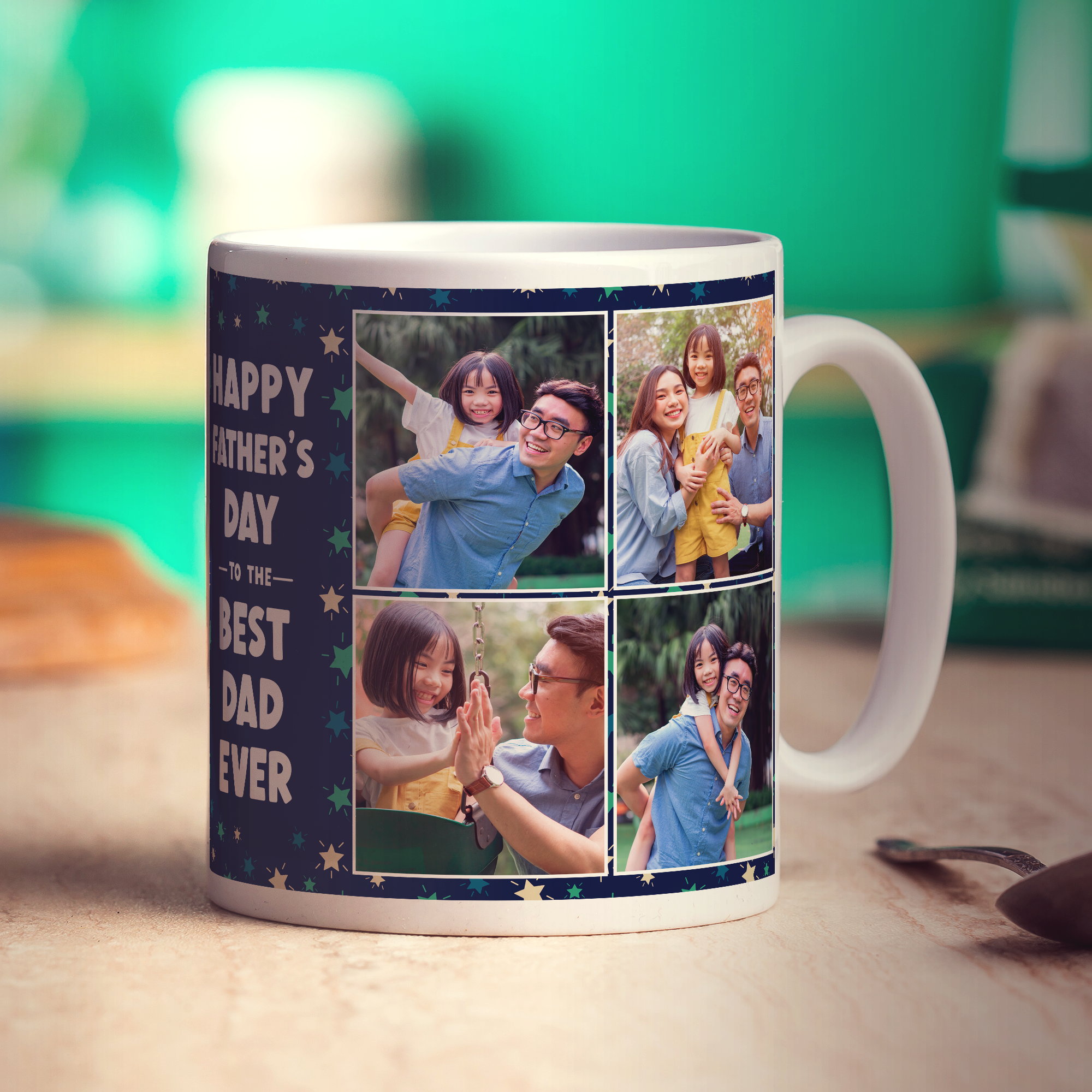 Happy Father's Day to the Best Dad Ever Photo Mug
