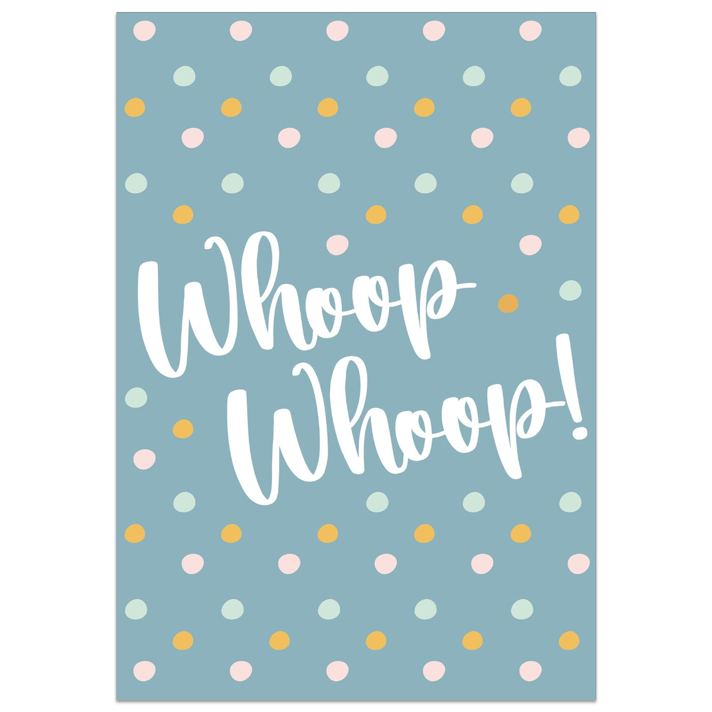 Whoop Whoop Polka Dot Card