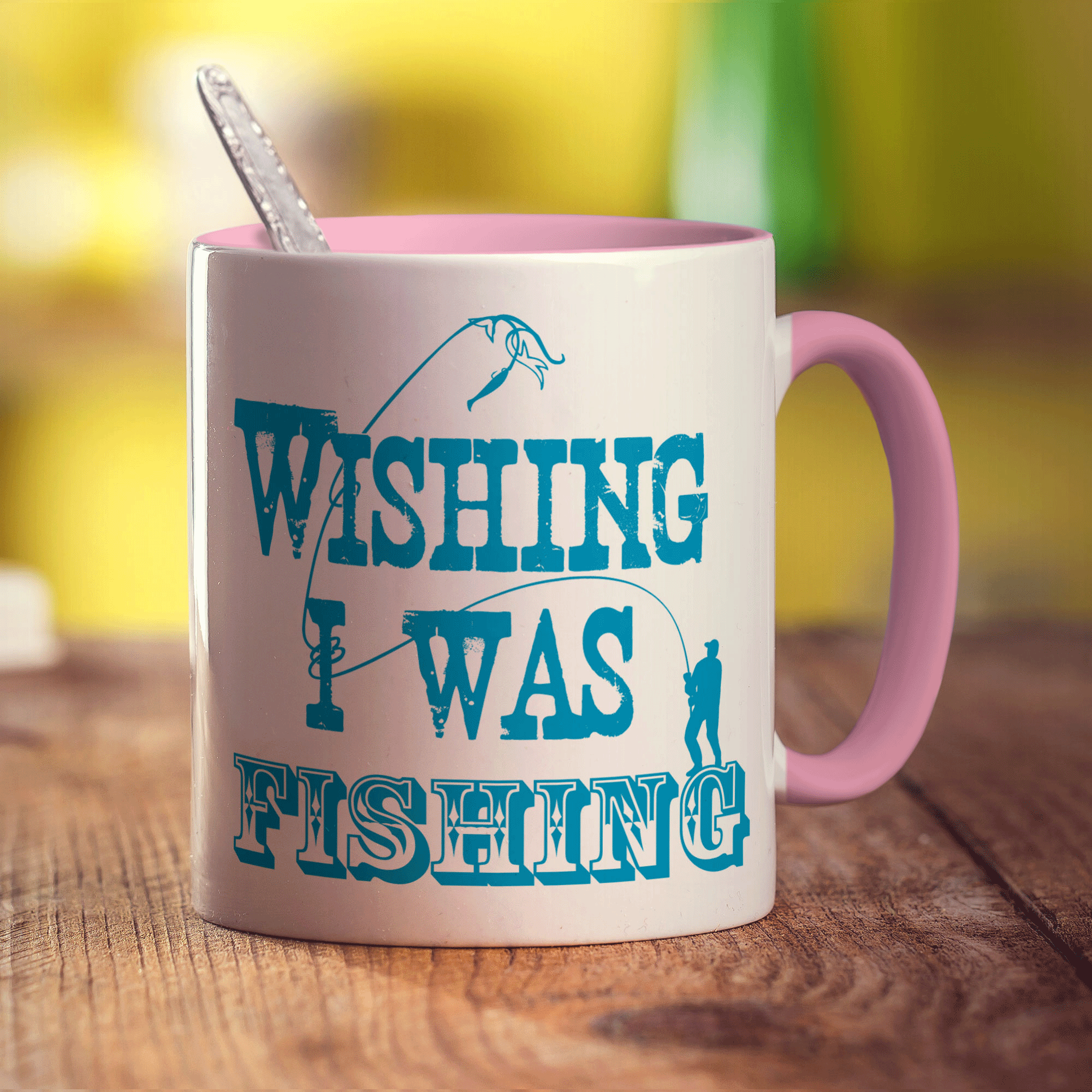 Wishing I Was Fishing Mug