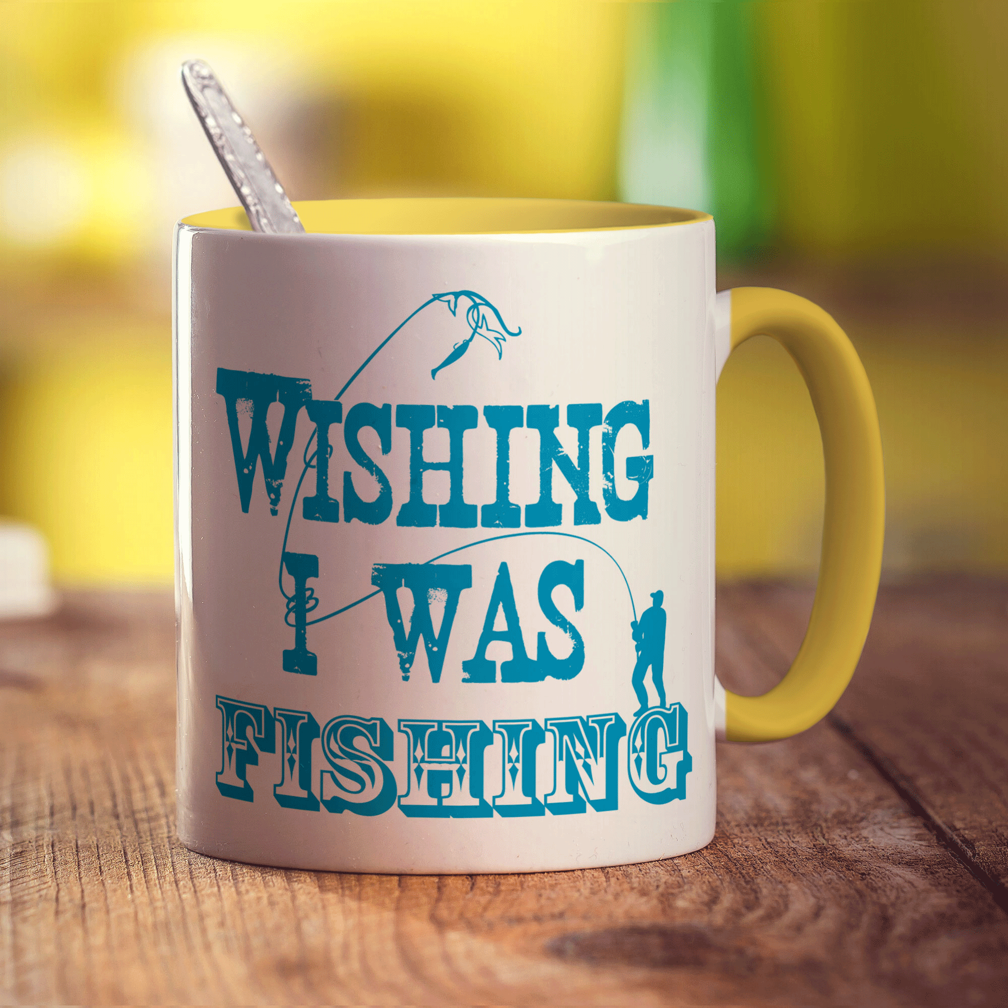Wishing I Was Fishing Mug