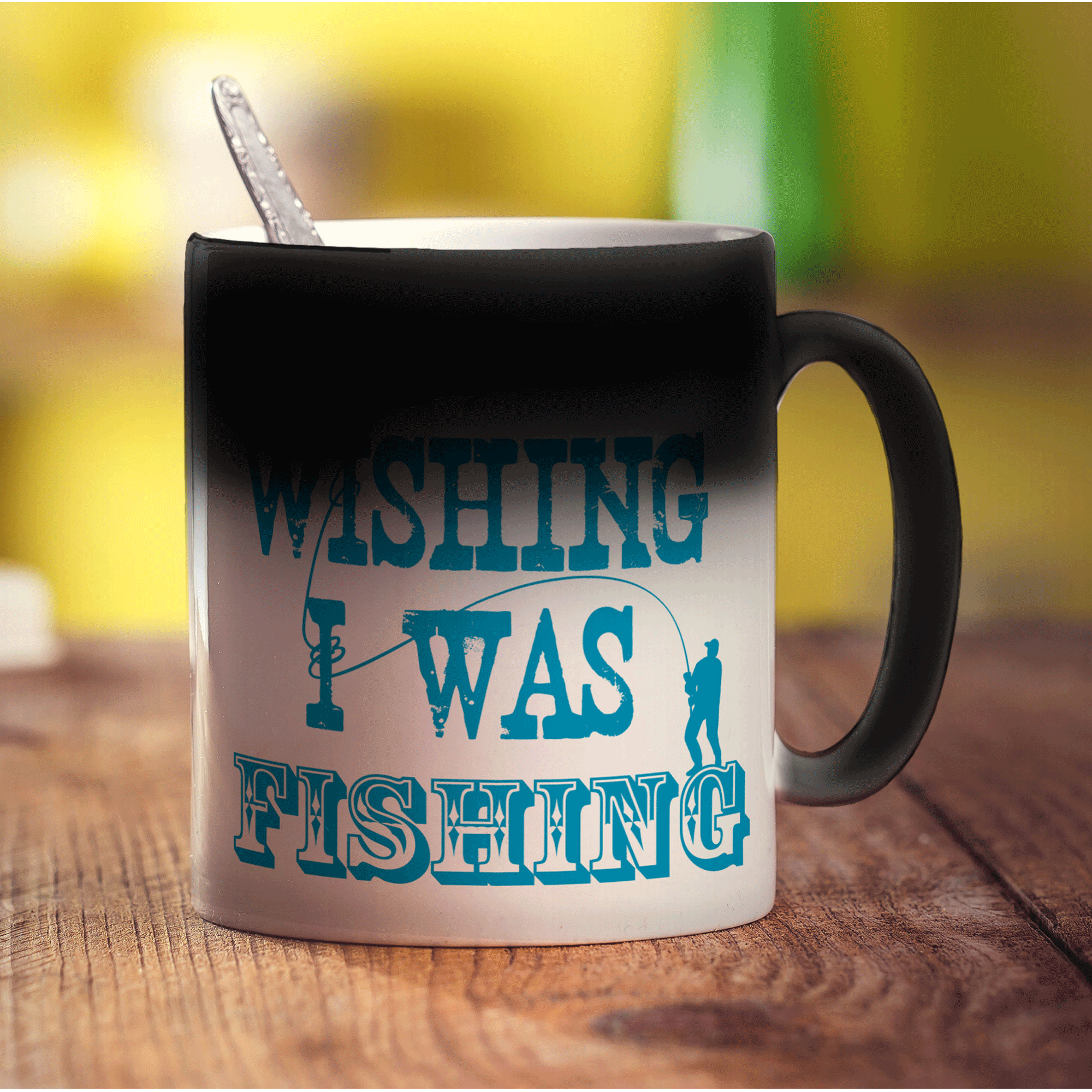 Wishing I Was Fishing Mug
