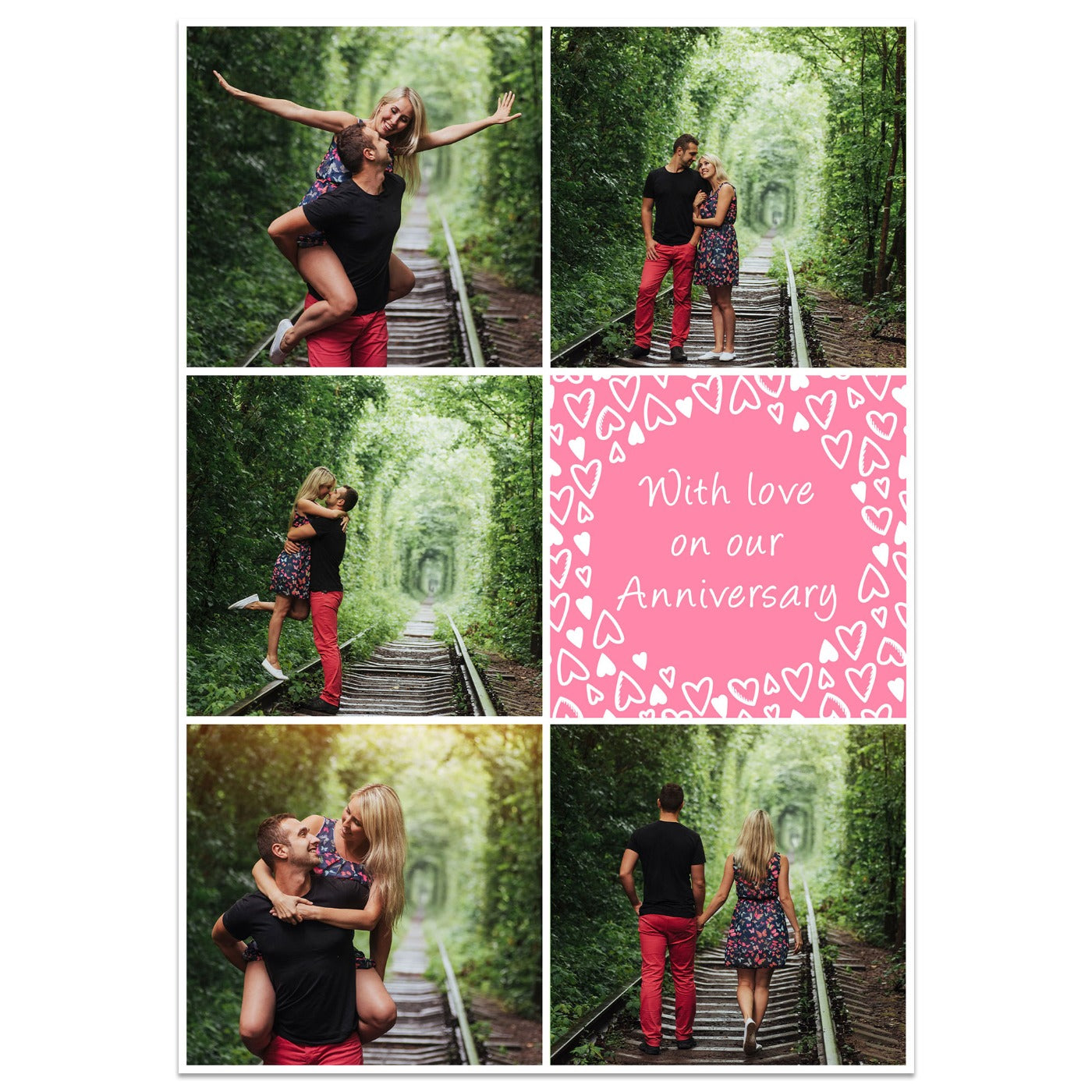 With Love on Our Anniversary Photo Card