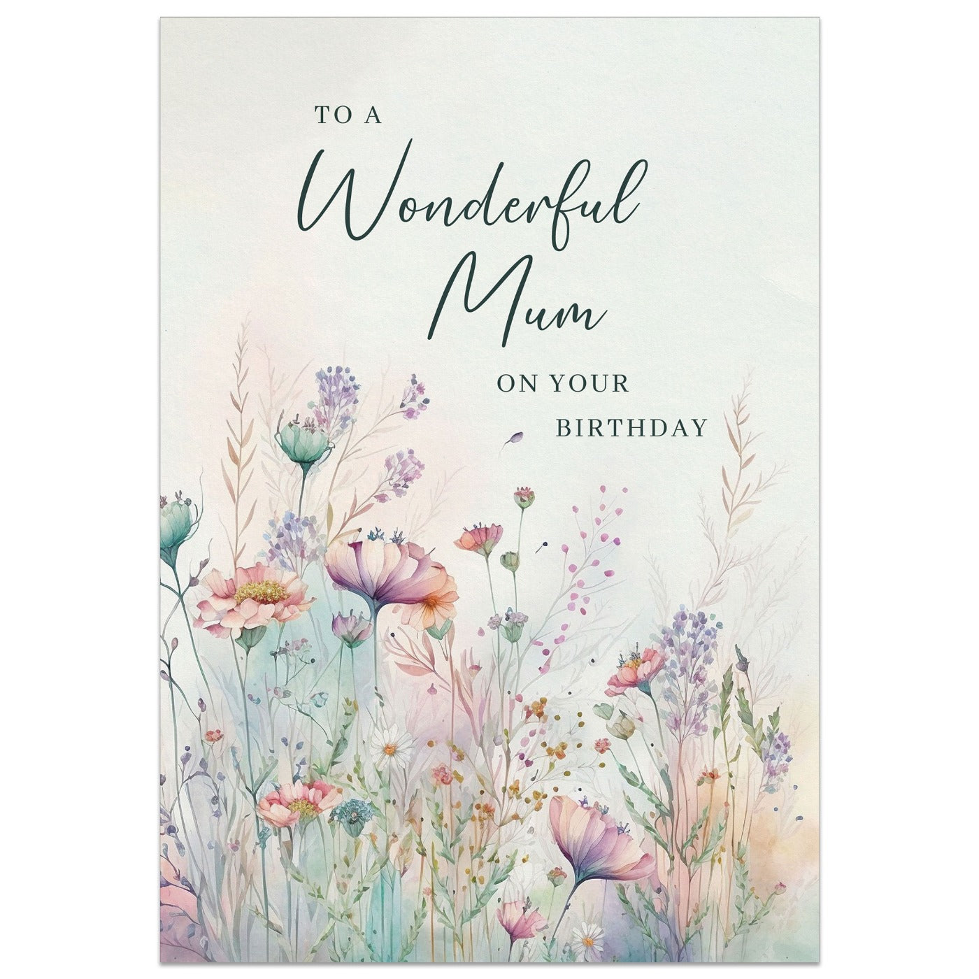 Wonderful Mum Wildflower Card