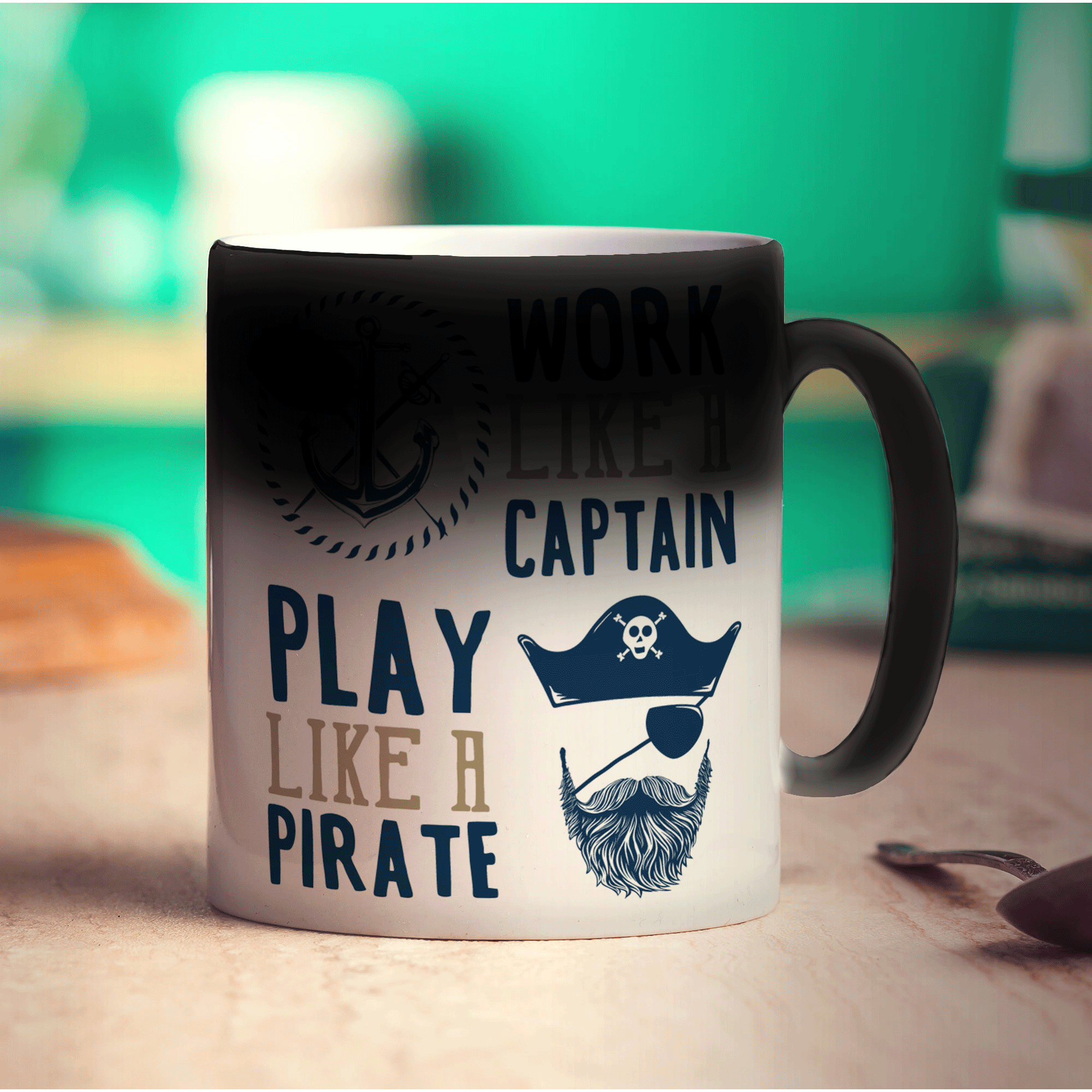 Work Like a Captain, Play Like a Pirate Mug
