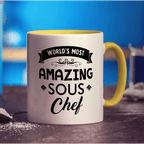 World's Most Amazing Sous Chef  Mug - Standard 330ml (11oz) / Yellow