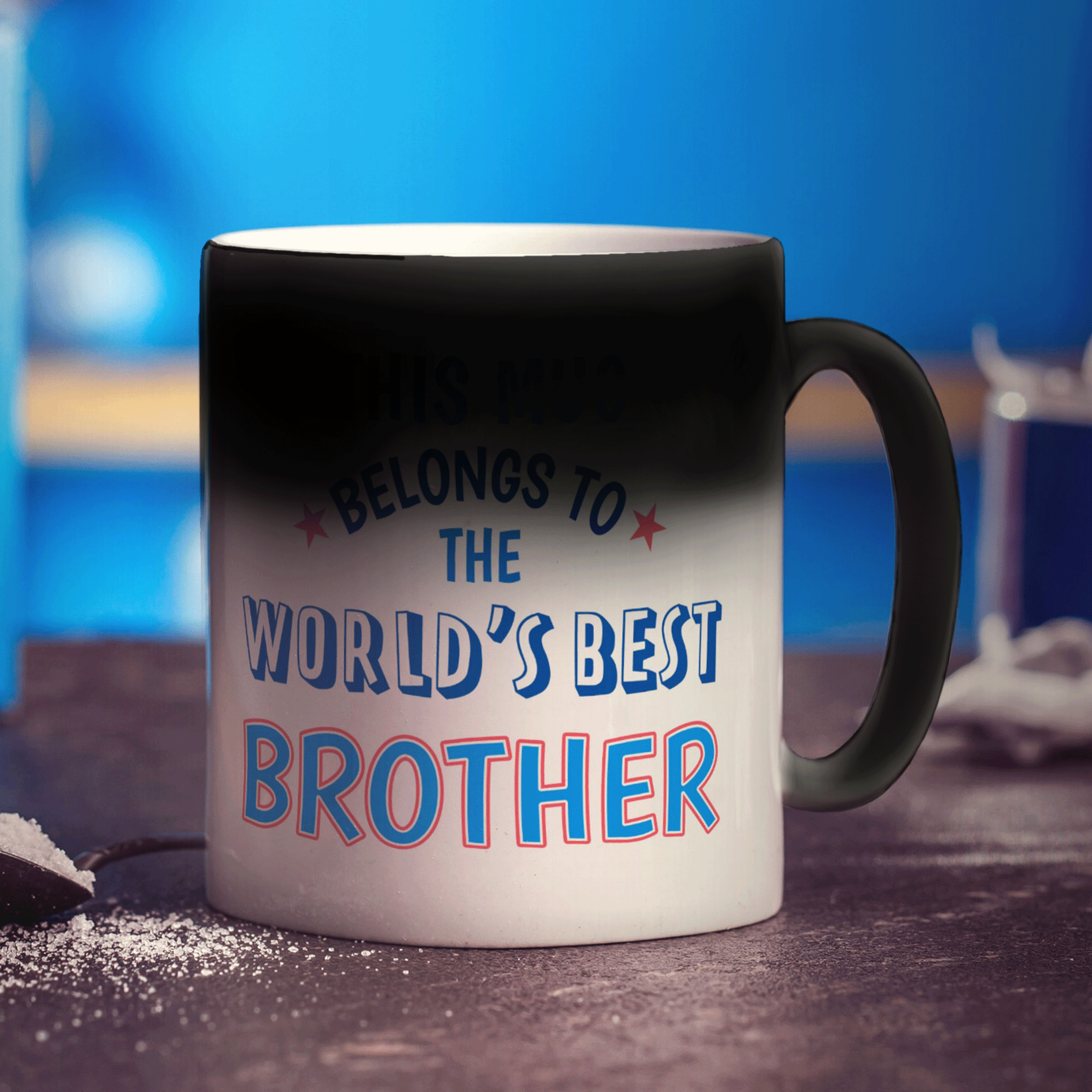 World's Best Brother Personalised Mug - Standard 330ml (11oz) / Magic Mug