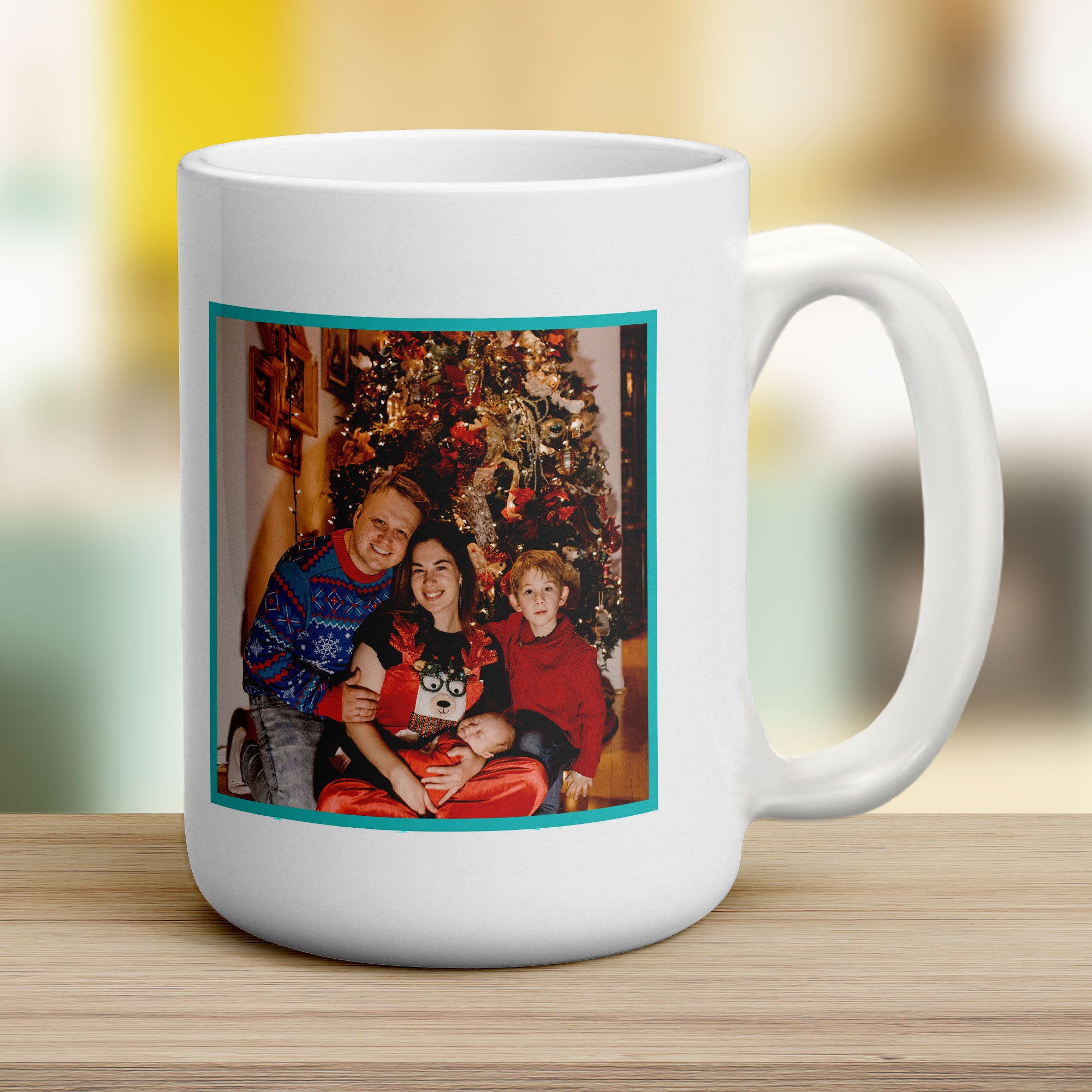 World's Best Dad with Caption and Photo Mug