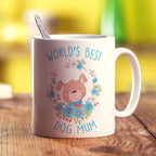 World's Best Dog Mum Mug - Standard 330ml (11oz) / White