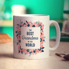 The Best Grandma in the World Personalised Photo Mug - Standard 330ml (11oz) / White