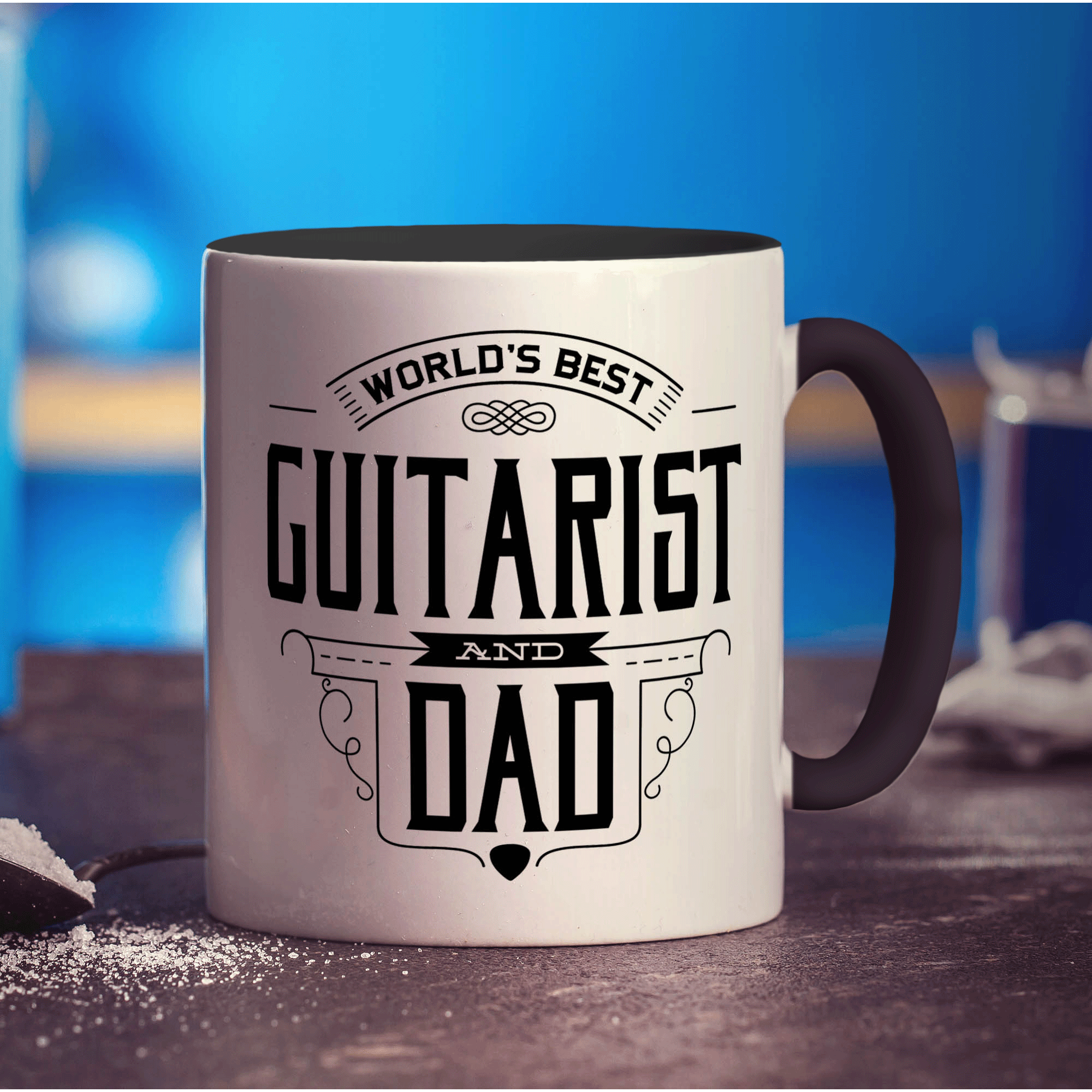 World's Best Guitarist & Dad Mug