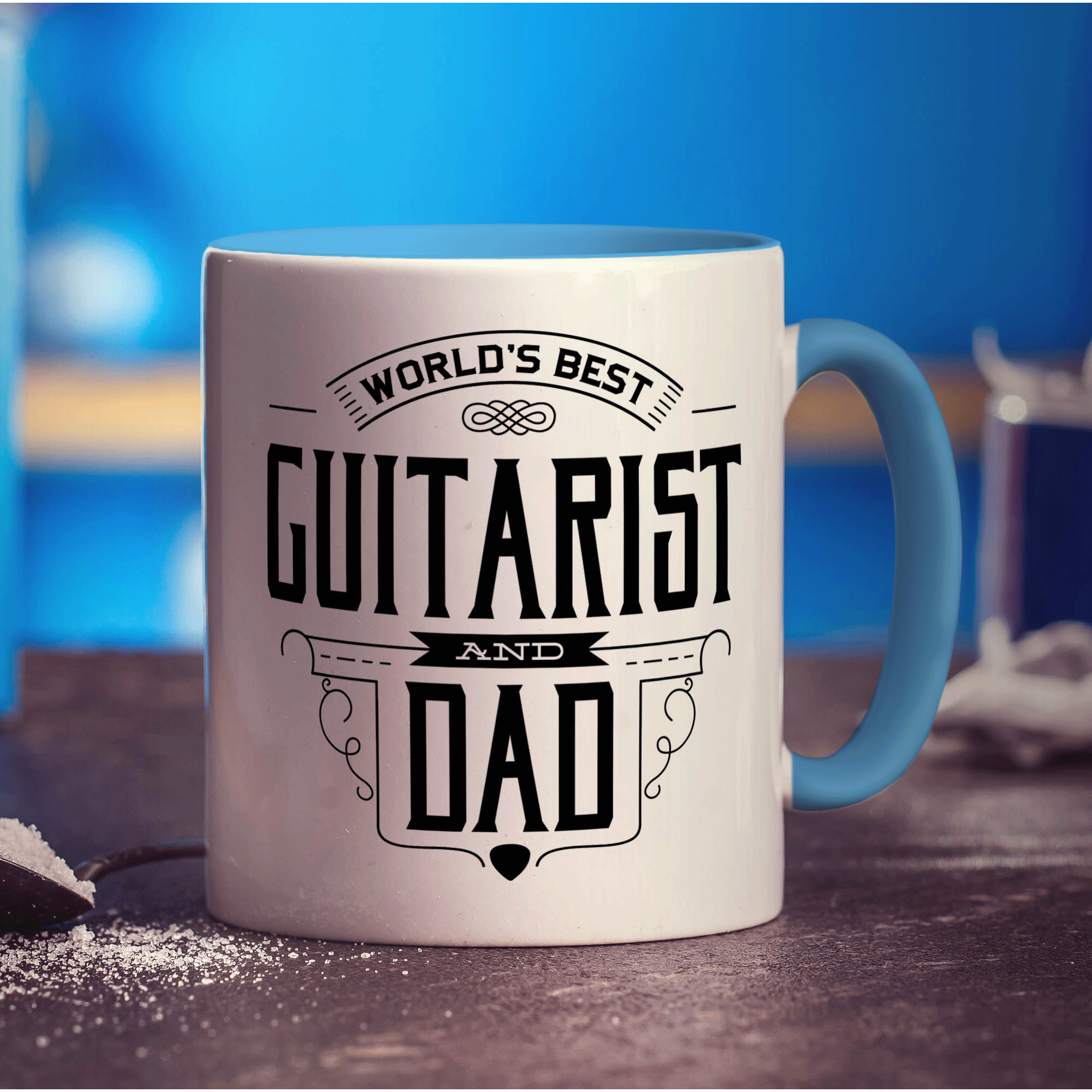 World's Best Guitarist & Dad Mug