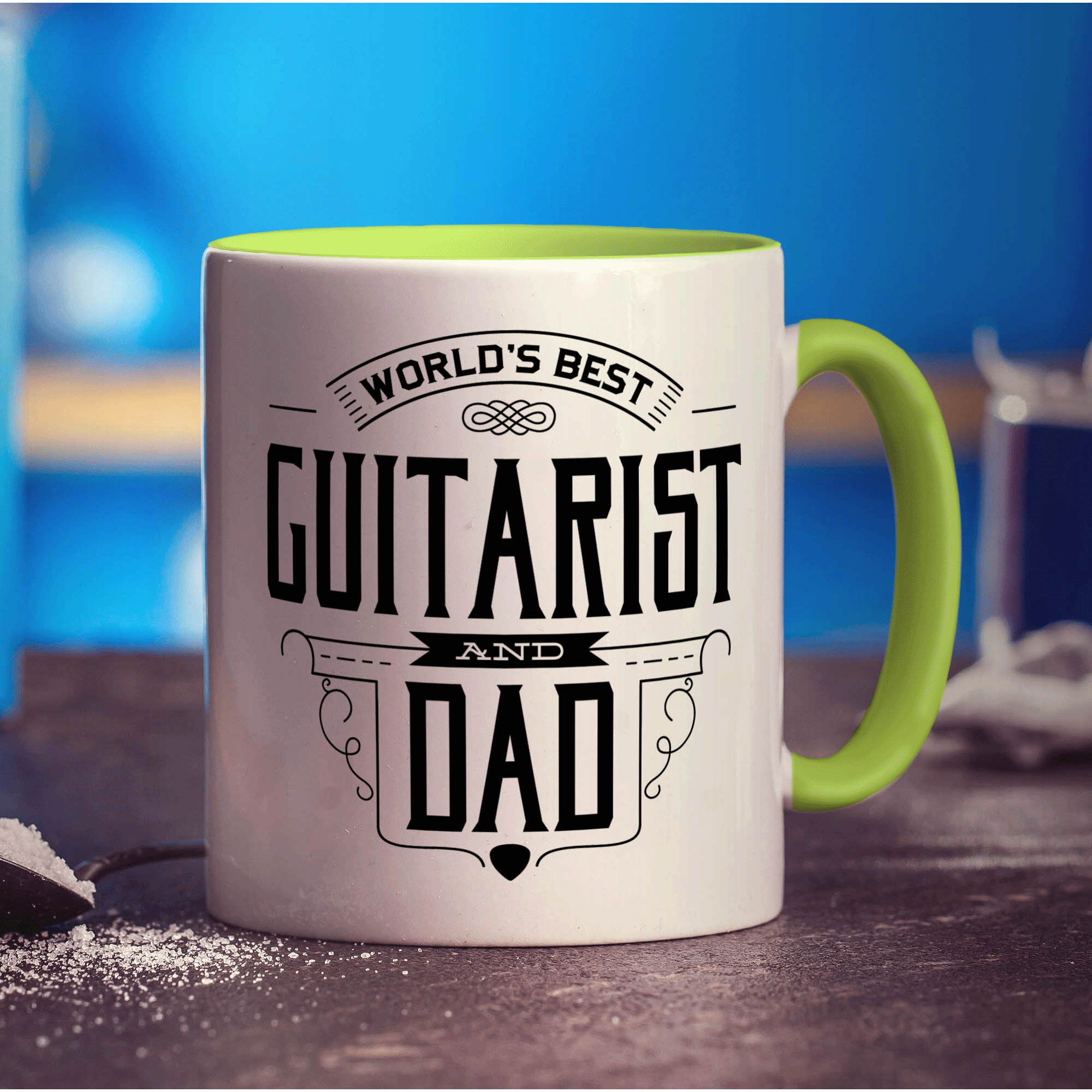 World's Best Guitarist & Dad Mug