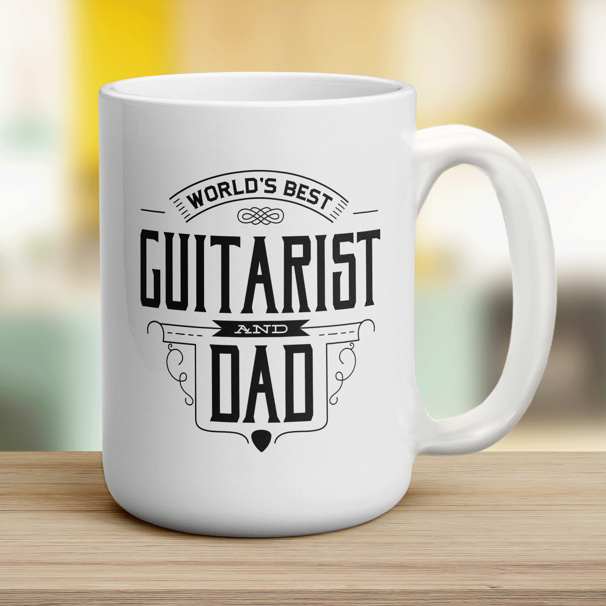 World's Best Guitarist & Dad Mug