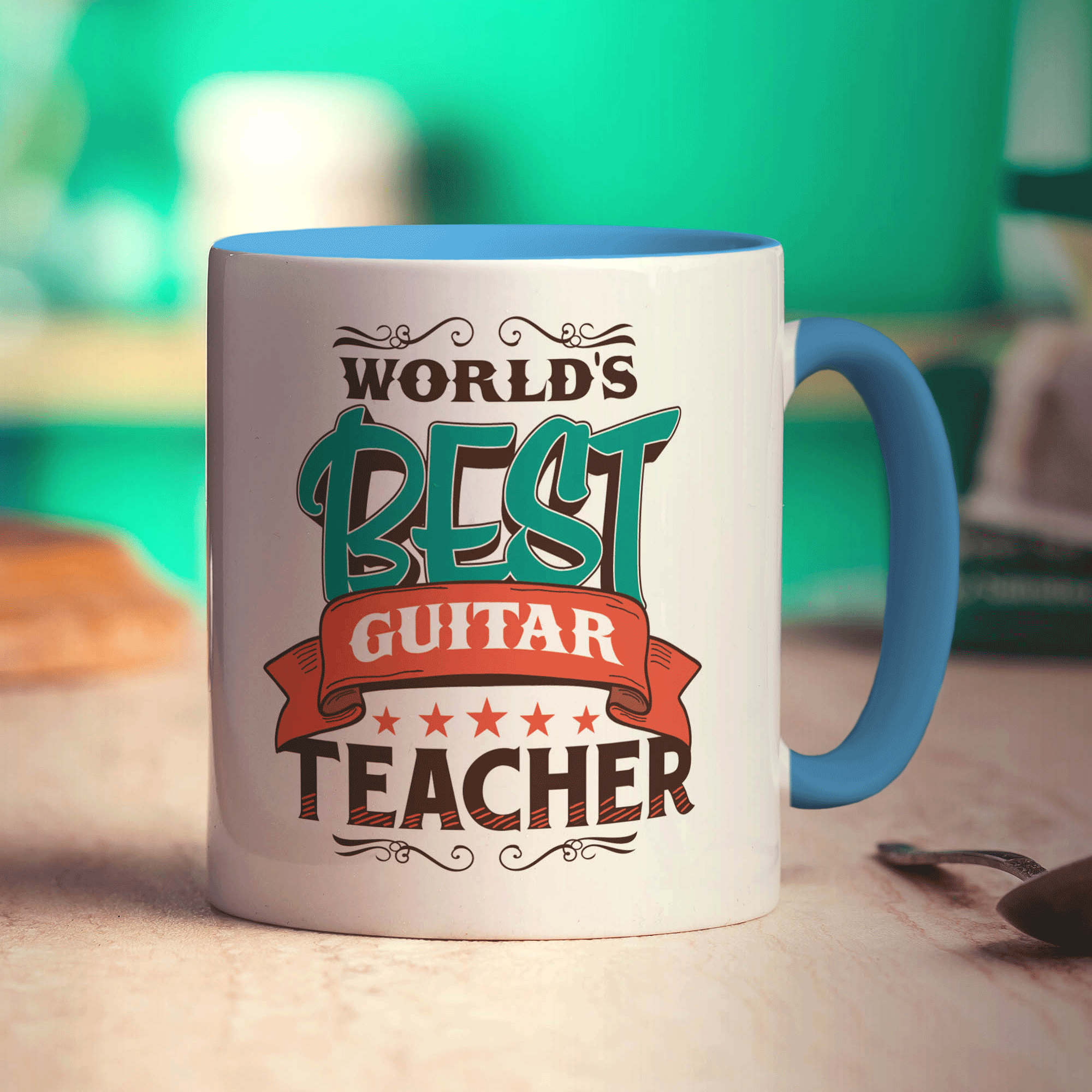World's Best Guitar Teacher Mug