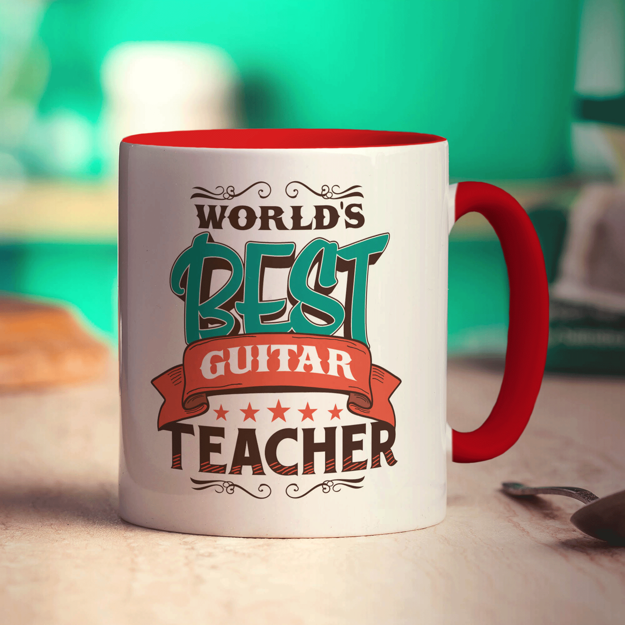 World's Best Guitar Teacher Mug